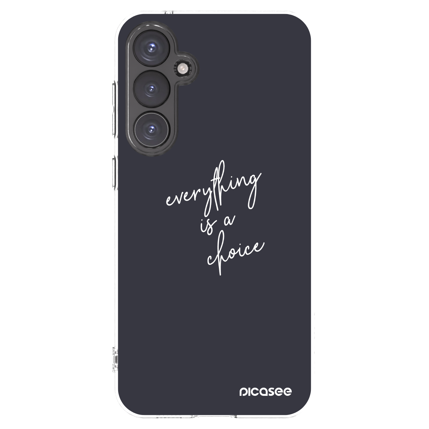 Picasee silikonski prozorni ovitek za Samsung Galaxy S23 FE S711B - Everything is a choice