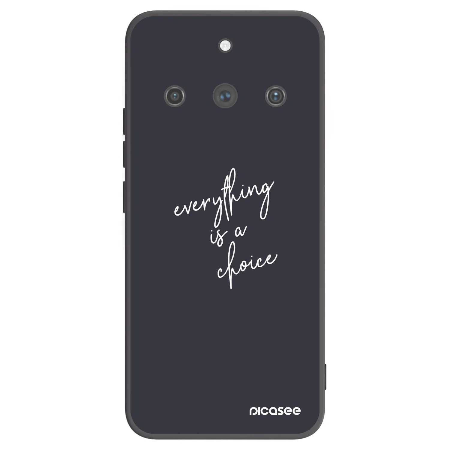 Picasee silikonski črni ovitek za Realme 11 Pro+ - Everything is a choice