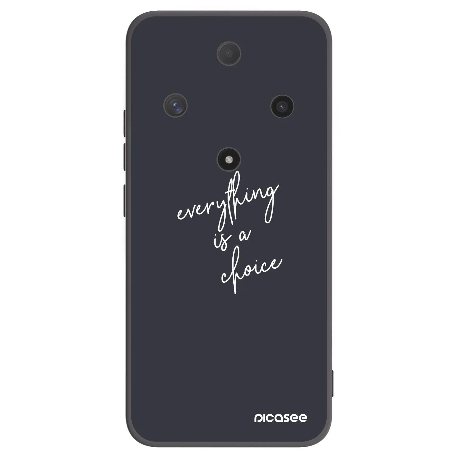 Picasee silikonski črni ovitek za Honor Magic6 Lite 5G - Everything is a choice