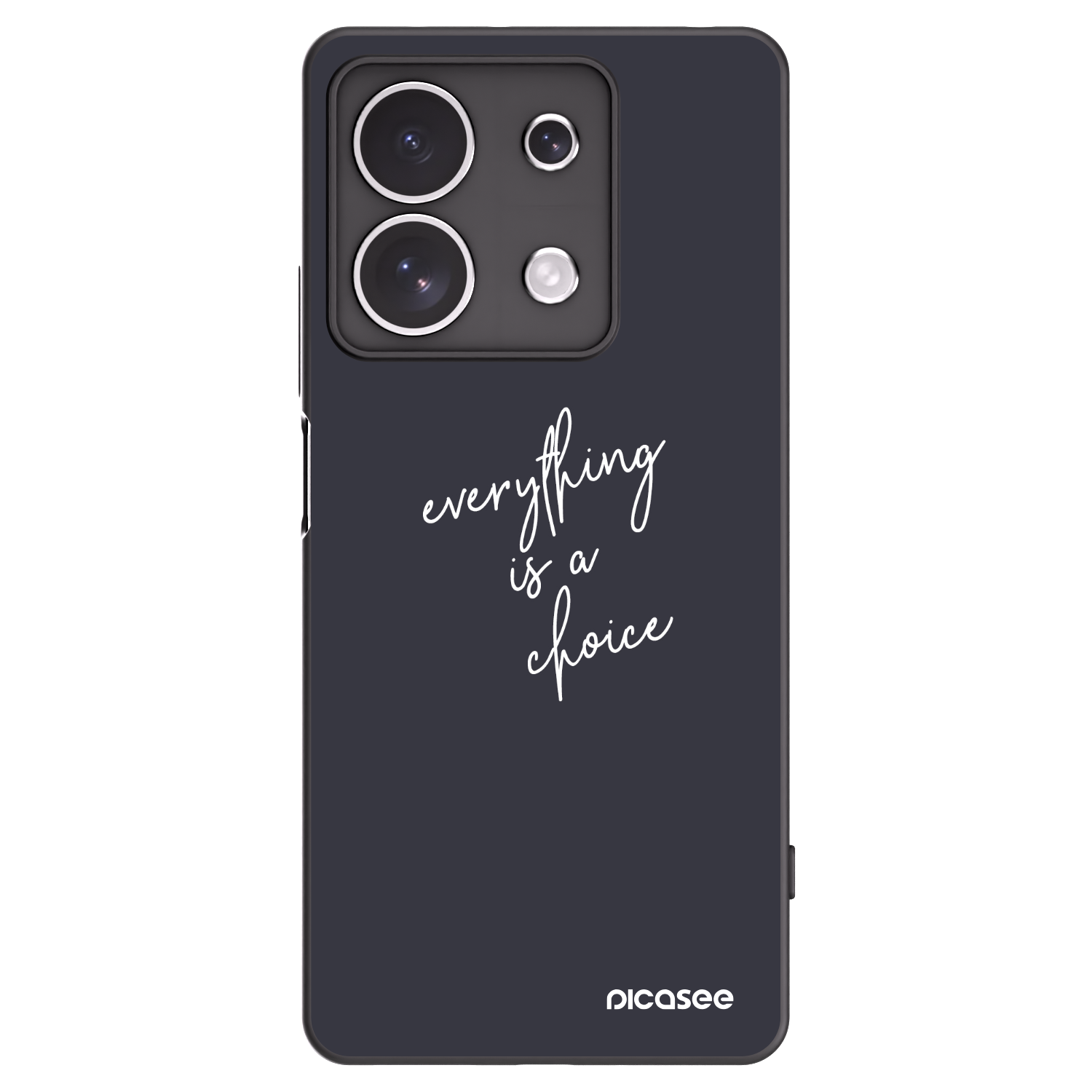 Picasee silikonski črni ovitek za Xiaomi Redmi Note 13 4G - Everything is a choice