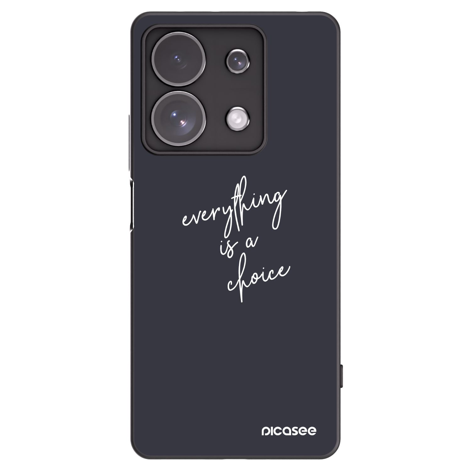Picasee silikonski črni ovitek za Xiaomi Redmi Note 13 Pro 4G - Everything is a choice