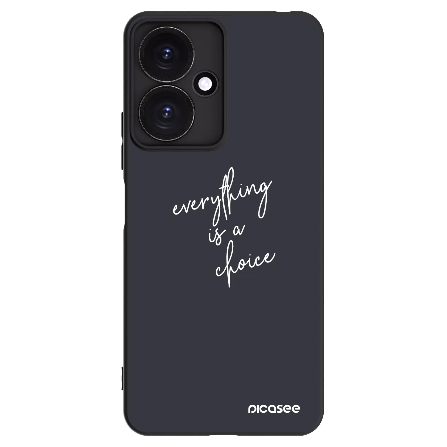 Picasee silikonski črni ovitek za Xiaomi Redmi 13C 5G - Everything is a choice