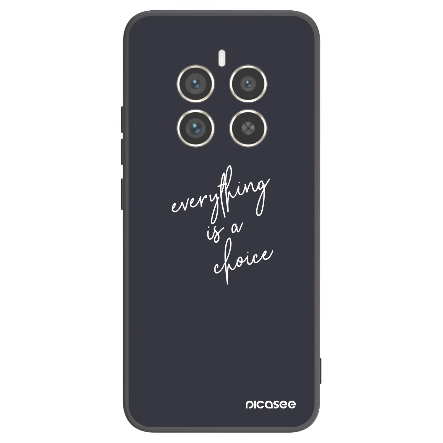 Picasee silikonski črni ovitek za Realme 12 Pro 5G - Everything is a choice