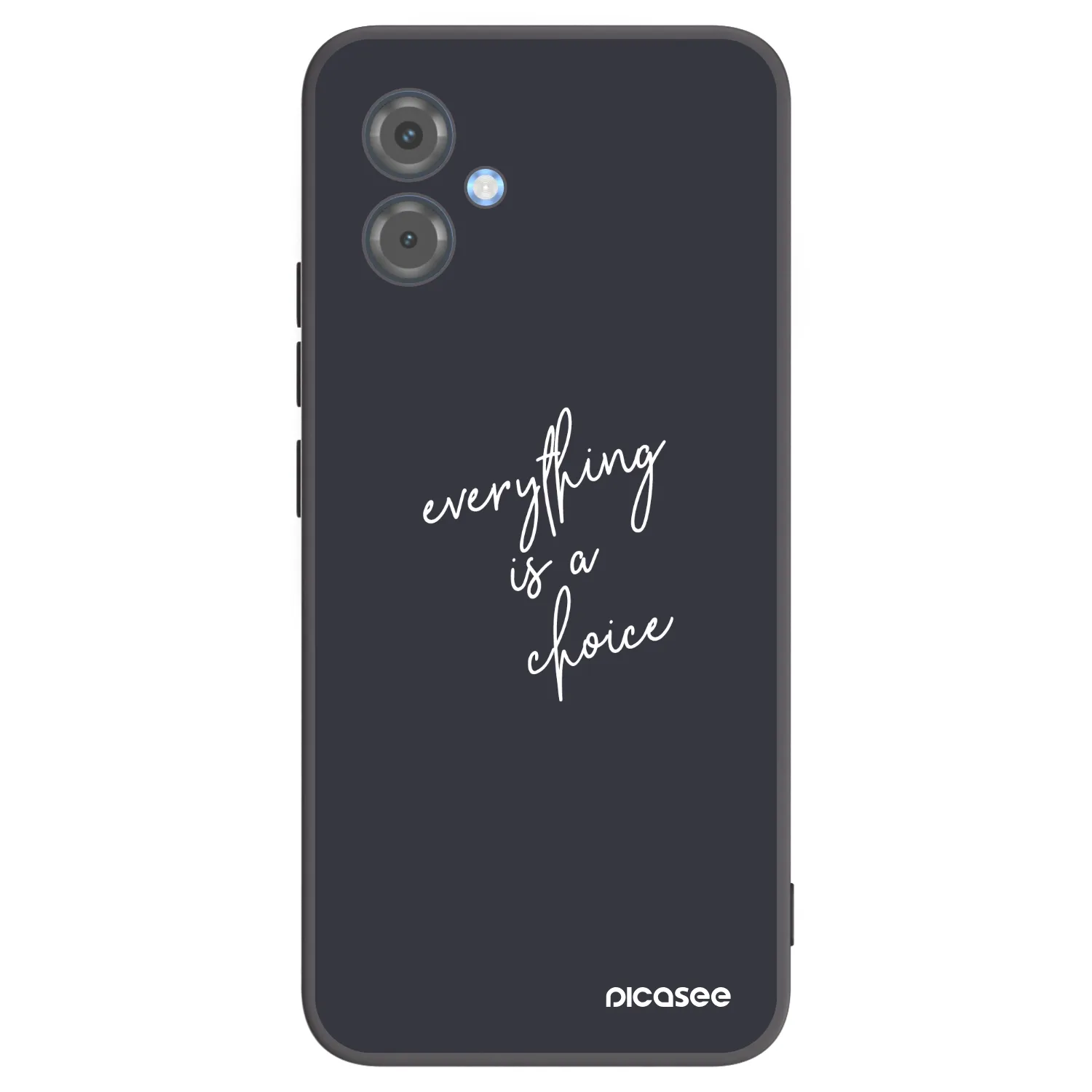 Picasee silikonski črni ovitek za Motorola Moto G14 - Everything is a choice