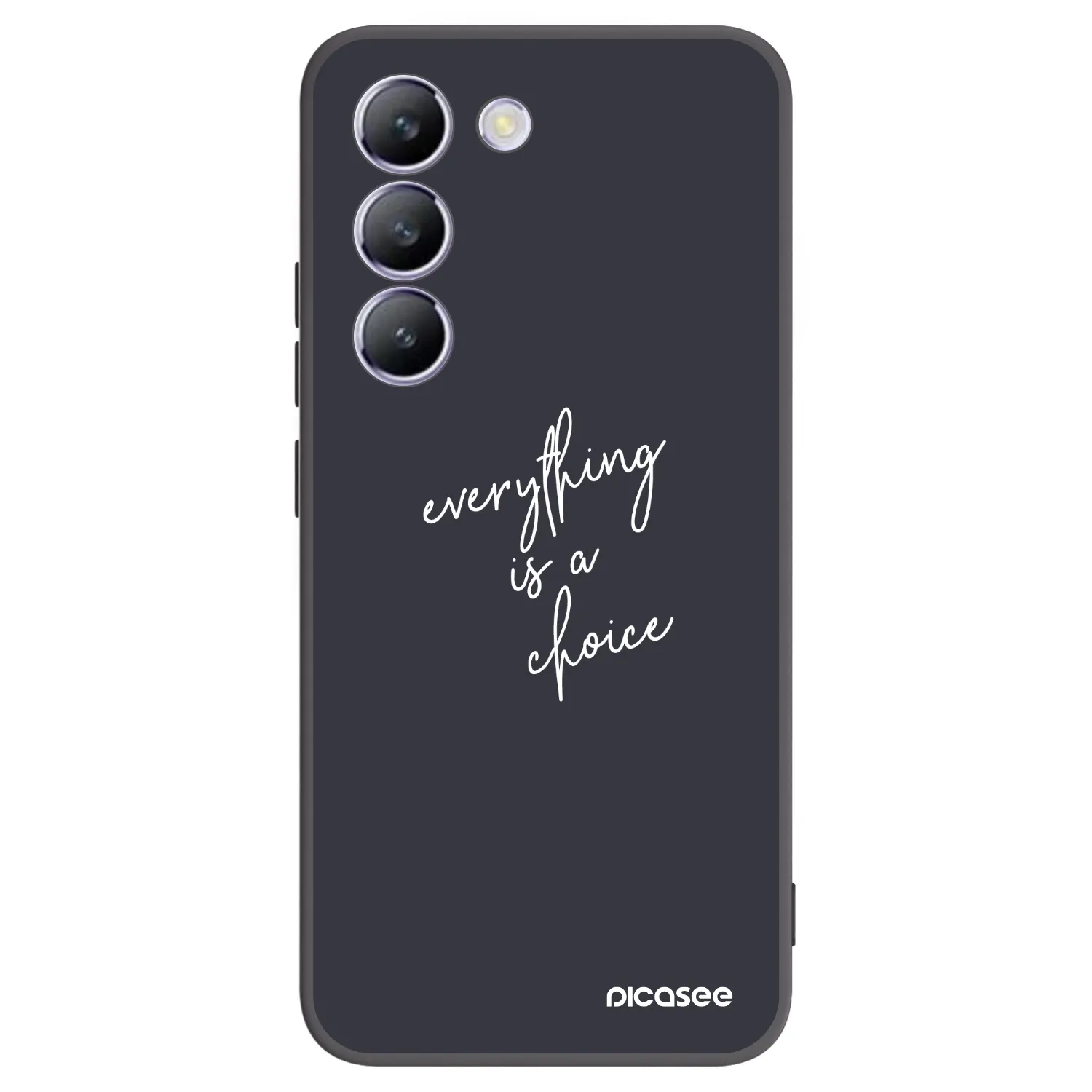 Picasee silikonski črni ovitek za Vivo V40 SE 5G - Everything is a choice