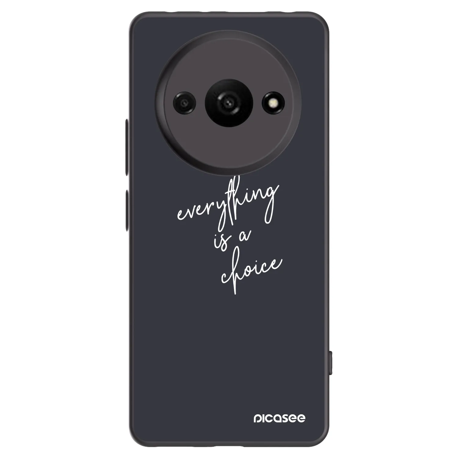 Picasee silikonski črni ovitek za Xiaomi Redmi A3 - Everything is a choice
