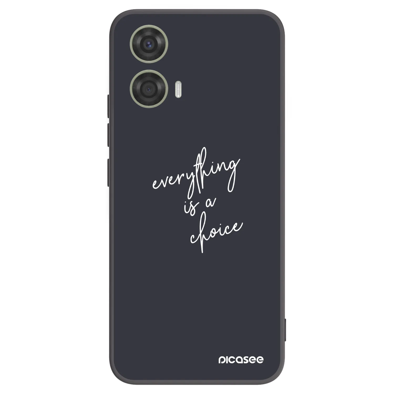 Picasee silikonski črni ovitek za Motorola Moto G24 - Everything is a choice