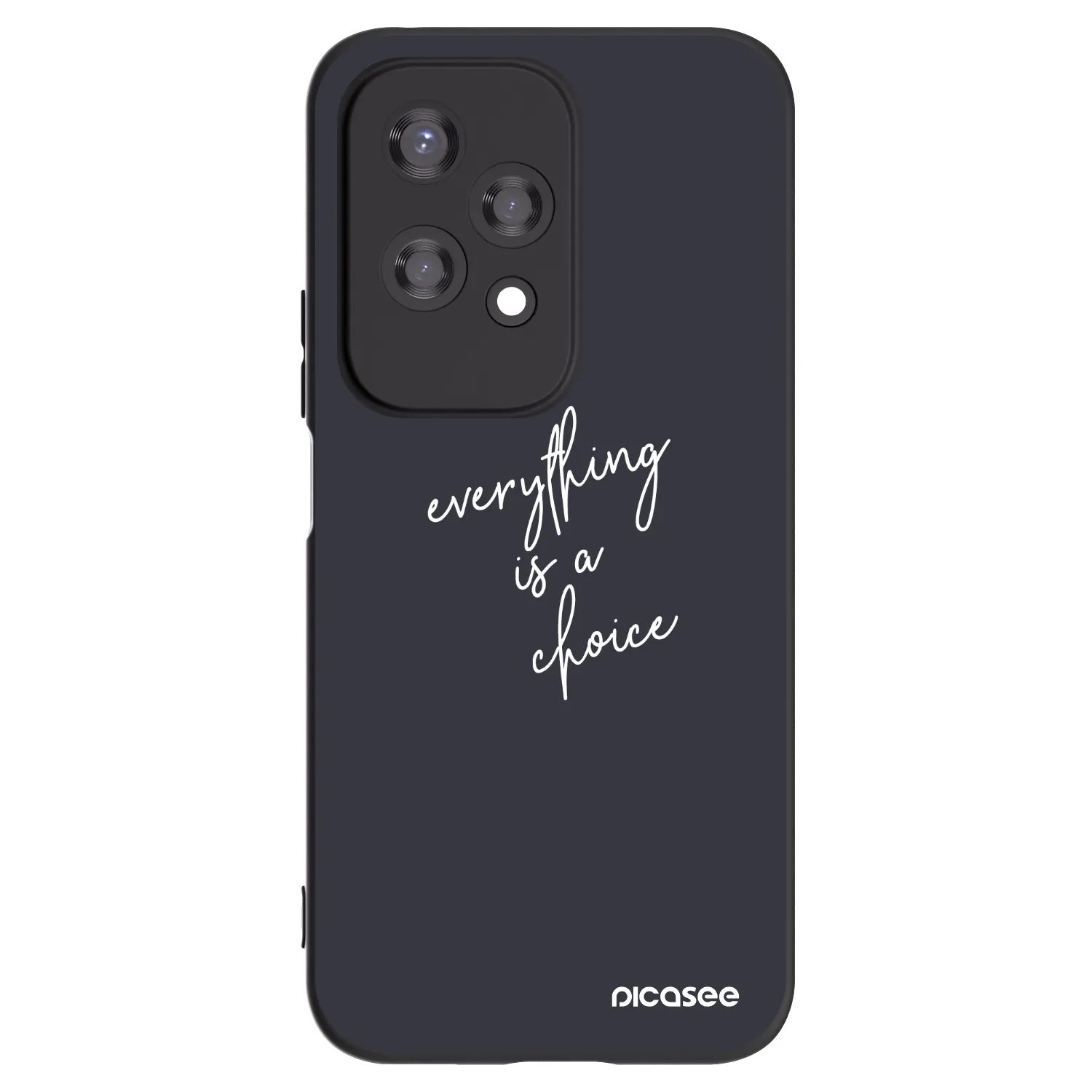 Picasee silikonski črni ovitek za Honor 200 Lite - Everything is a choice