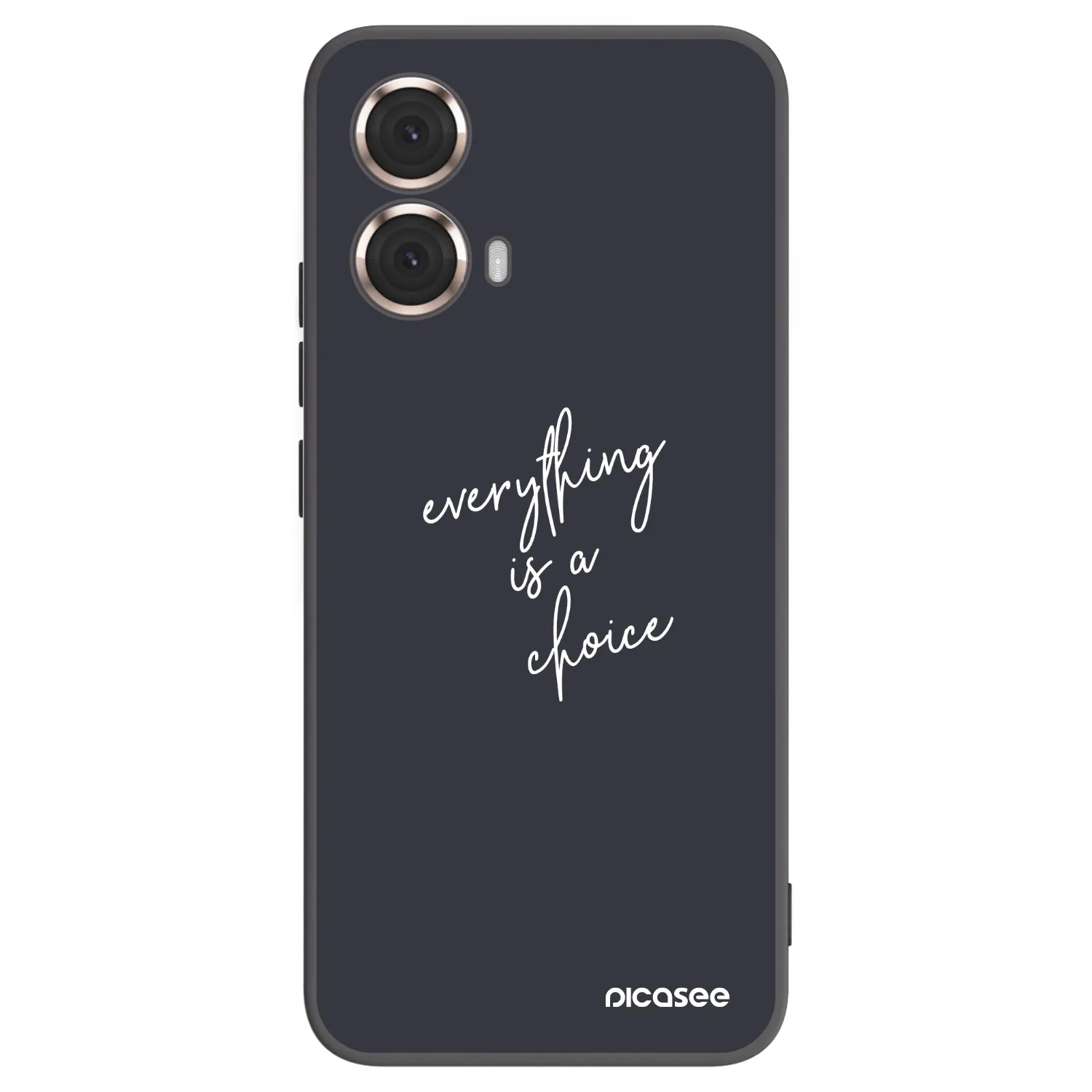 Picasee silikonski črni ovitek za Motorola Moto G85 - Everything is a choice