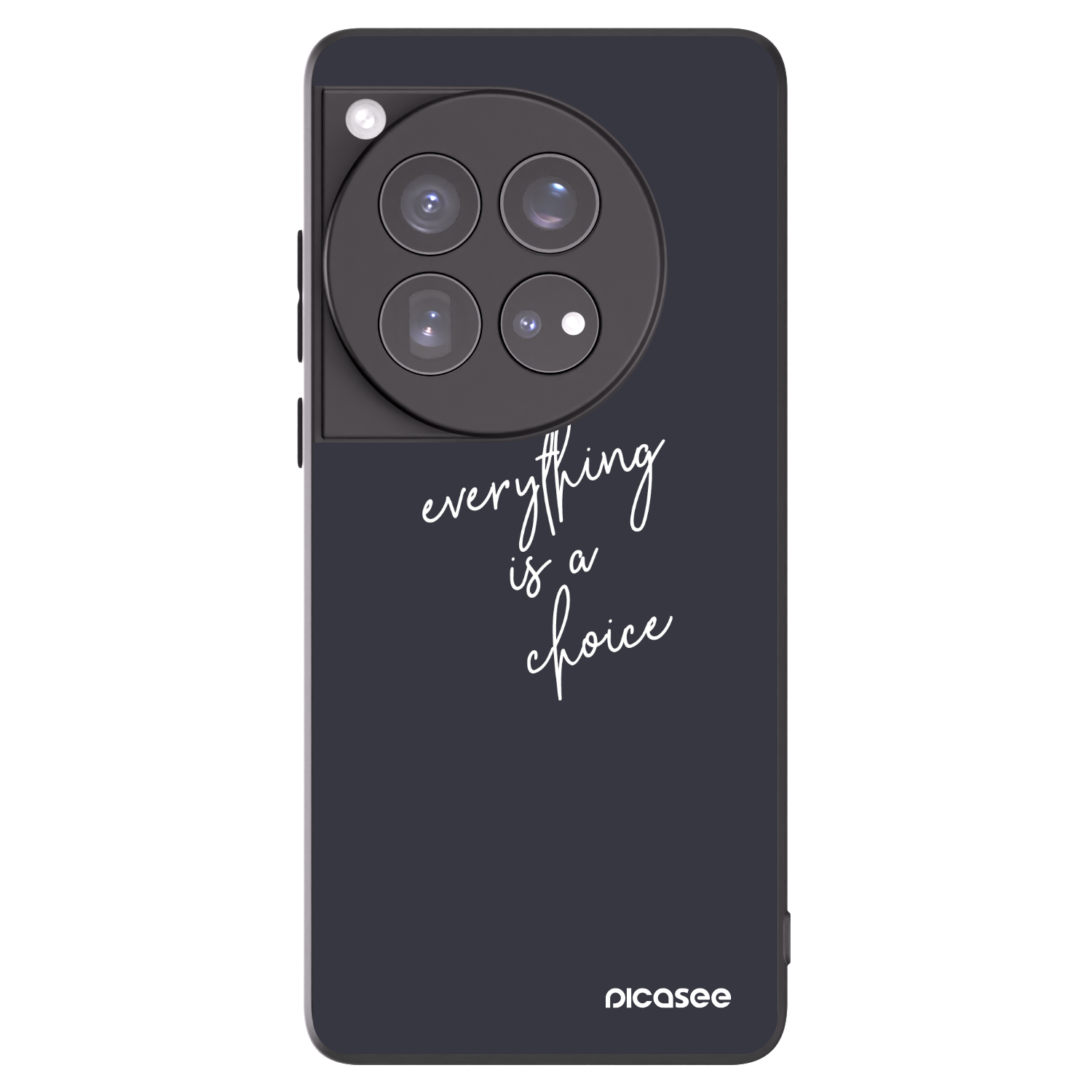 Picasee silikonski črni ovitek za OnePlus 12 5G - Everything is a choice
