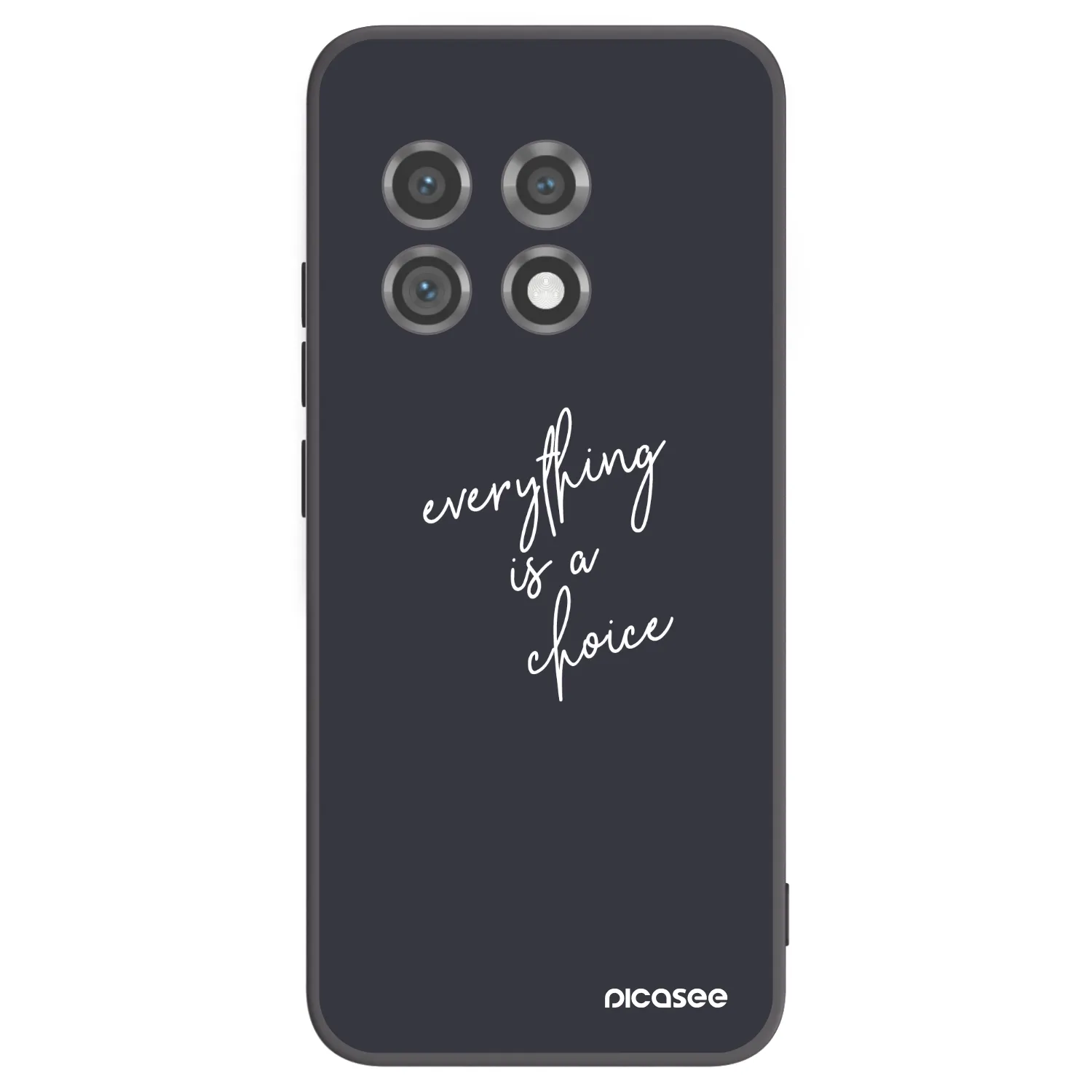 Picasee silikonski črni ovitek za OnePlus 11 5G - Everything is a choice