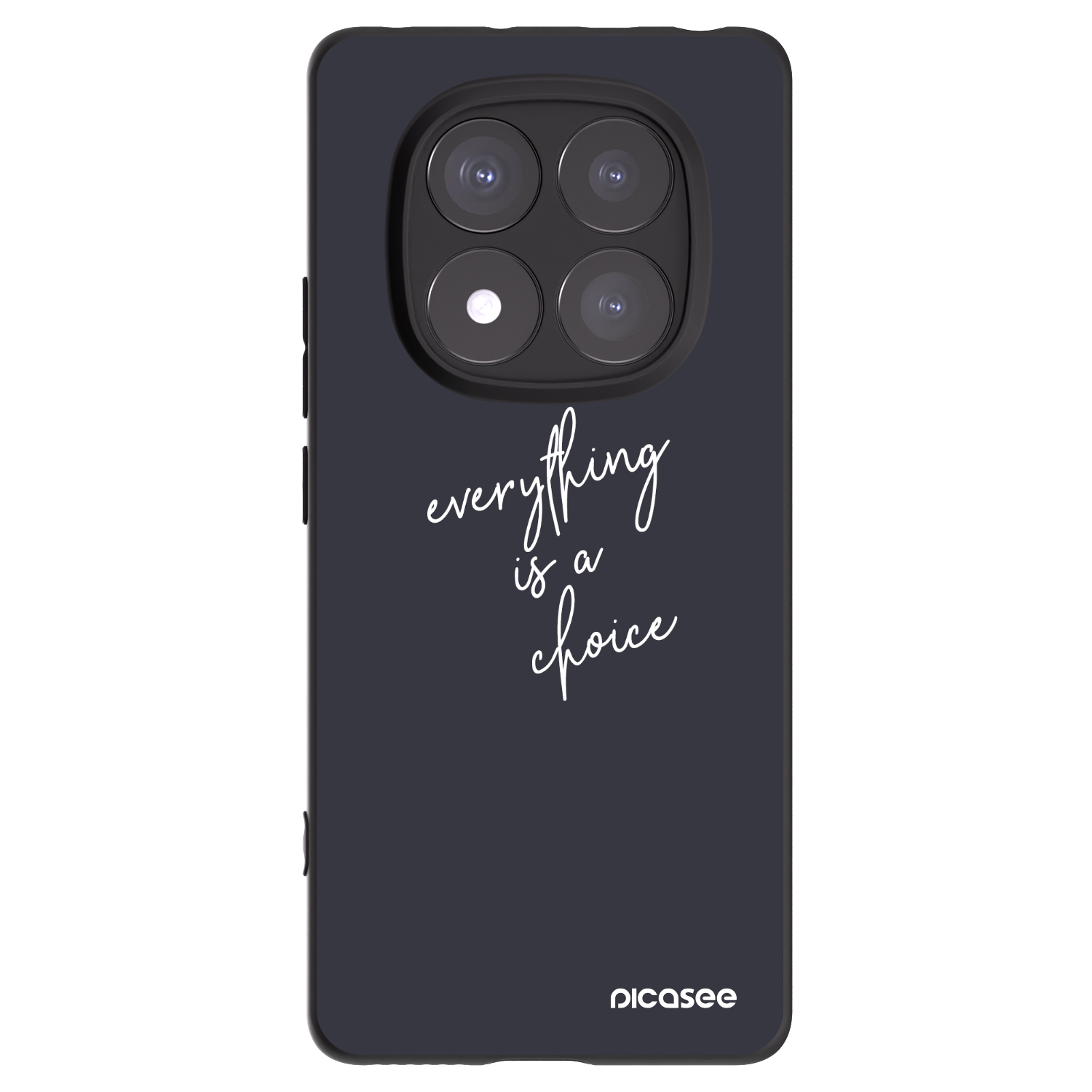Picasee silikonski črni ovitek za Xiaomi Redmi Note 14 Pro+ 5G - Everything is a choice