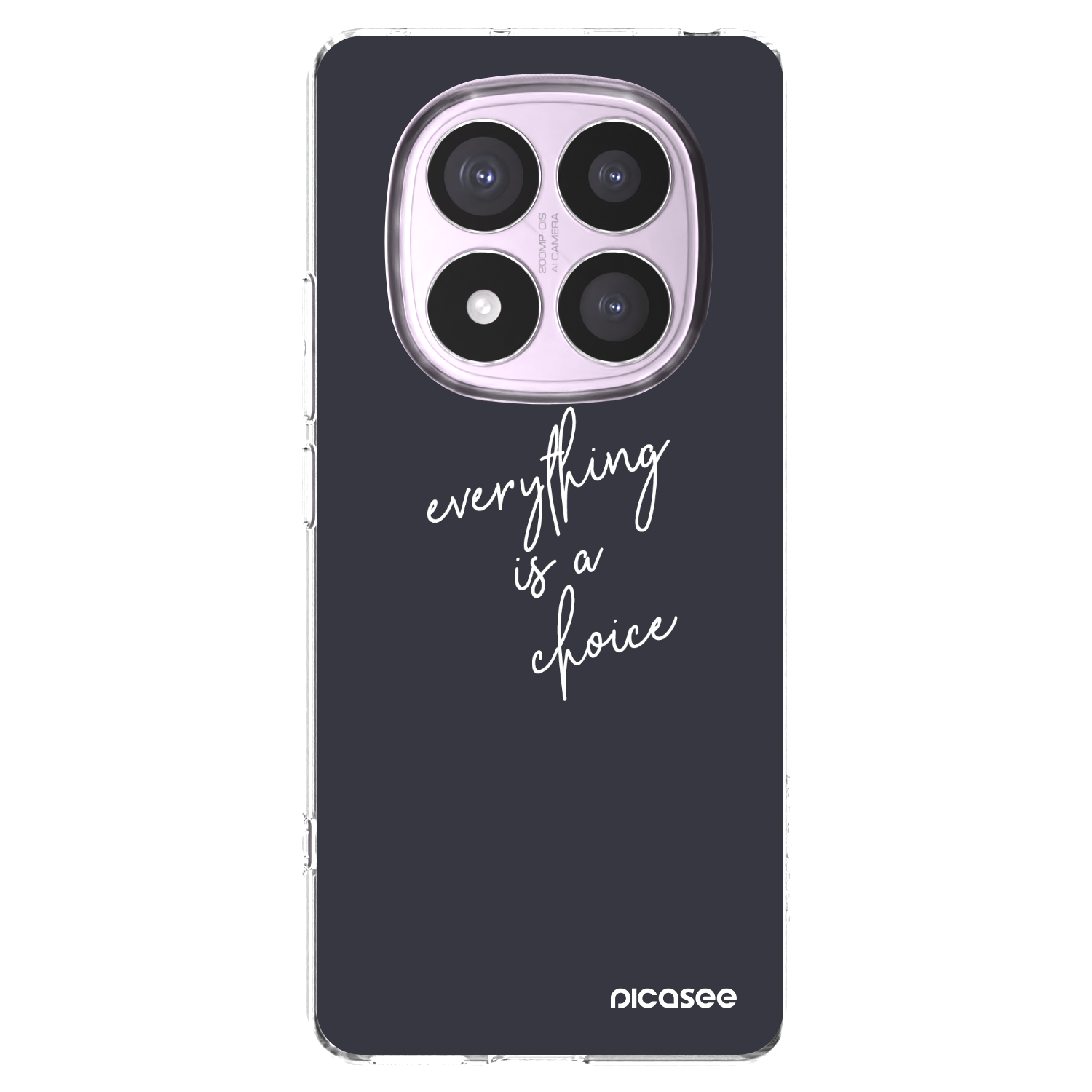 Picasee silikonski prozorni ovitek za Xiaomi Redmi Note 14 Pro 5G - Everything is a choice