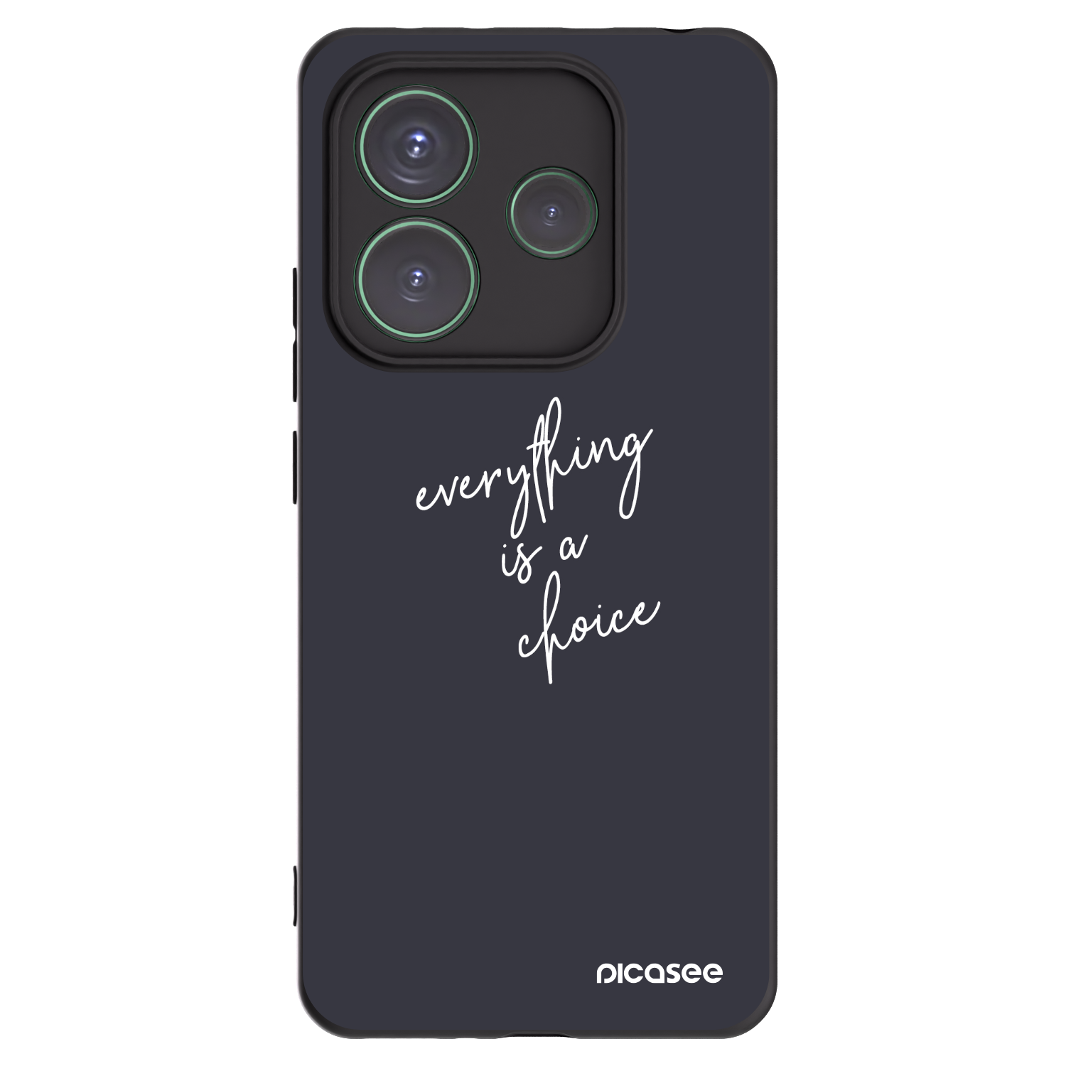 Picasee silikonski črni ovitek za Xiaomi Redmi Note 14 5G - Everything is a choice
