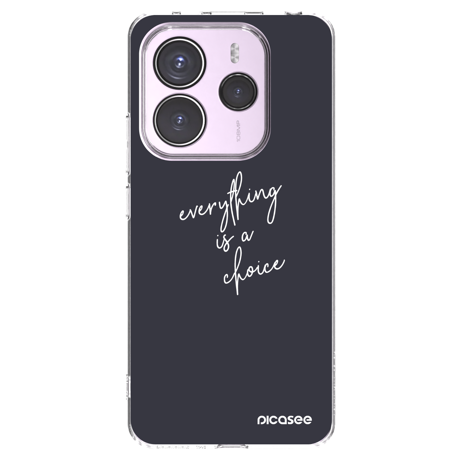 Picasee silikonski prozorni ovitek za Xiaomi Redmi Note 14 5G - Everything is a choice