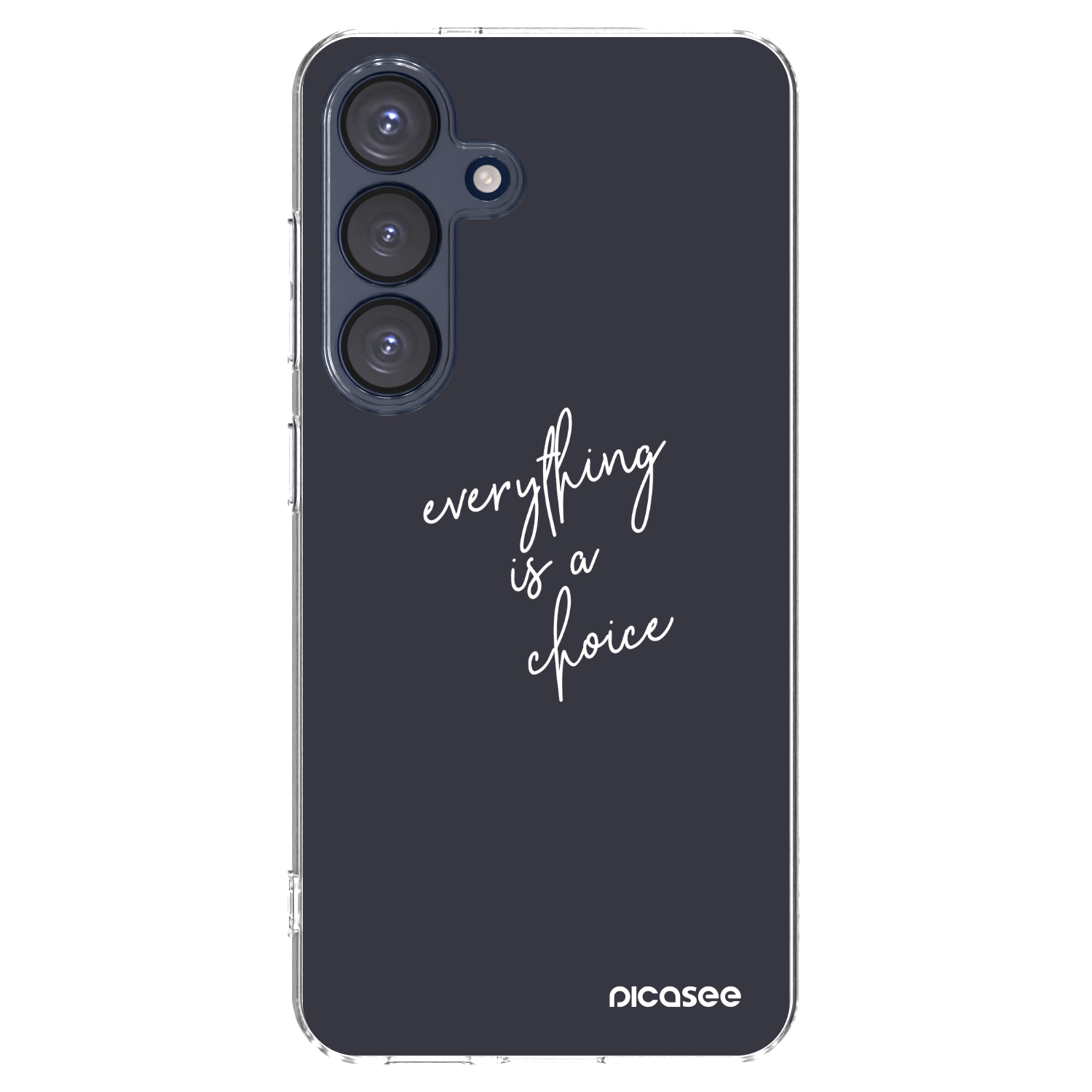 Picasee silikonski prozorni ovitek za Samsung Galaxy S25 5G - Everything is a choice