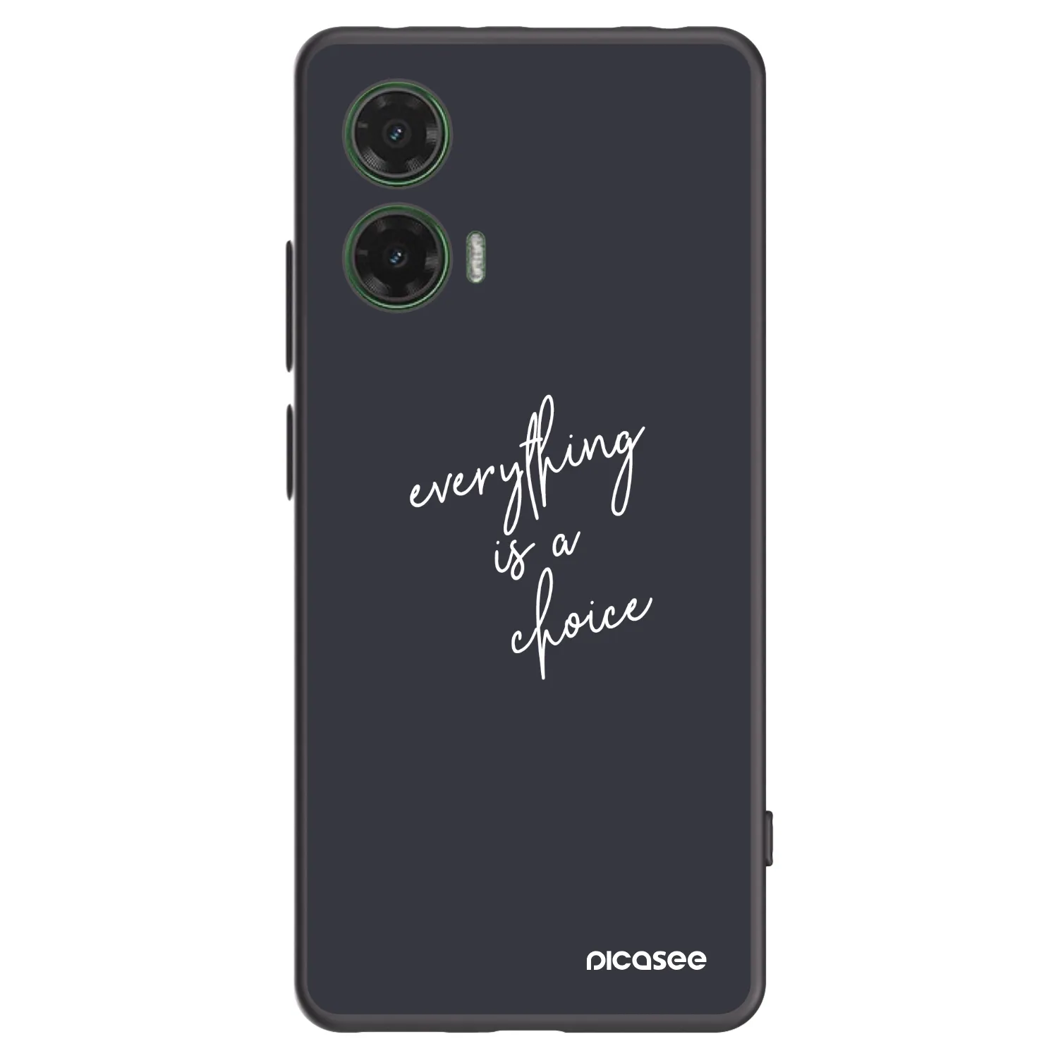 Picasee silikonski črni ovitek za Motorola Moto G35 5G - Everything is a choice
