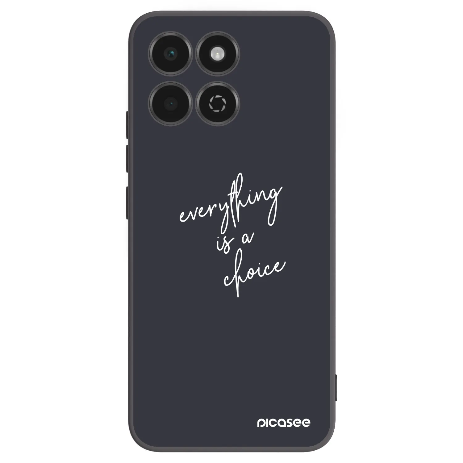 Picasee silikonski črni ovitek za Honor 200 Smart 5G - Everything is a choice