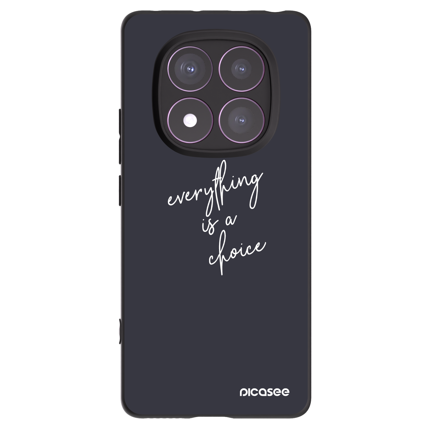 Picasee silikonski črni ovitek za Xiaomi Redmi Note 14 Pro 4G - Everything is a choice