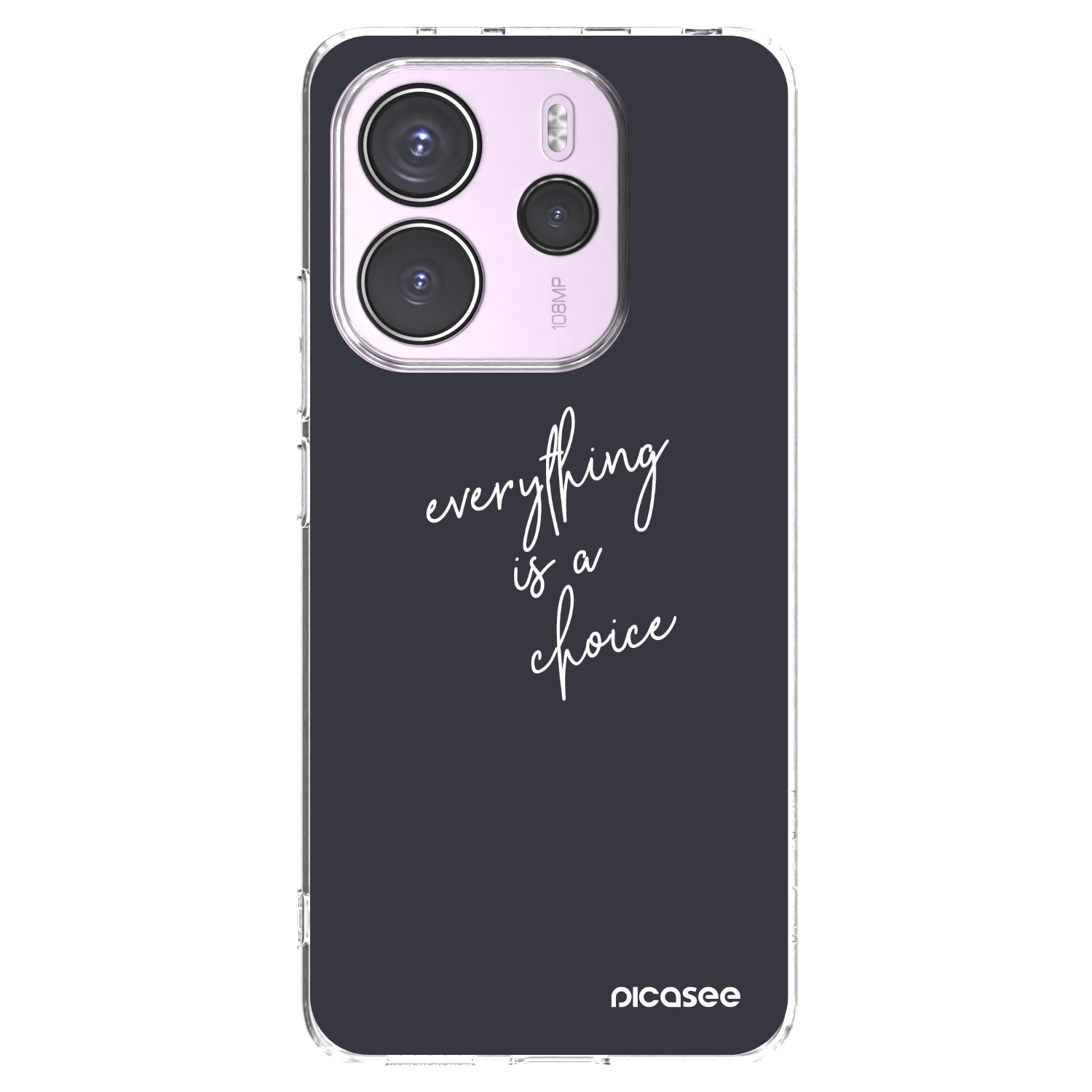 Picasee silikonski prozorni ovitek za Xiaomi Redmi Note 14 4G - Everything is a choice