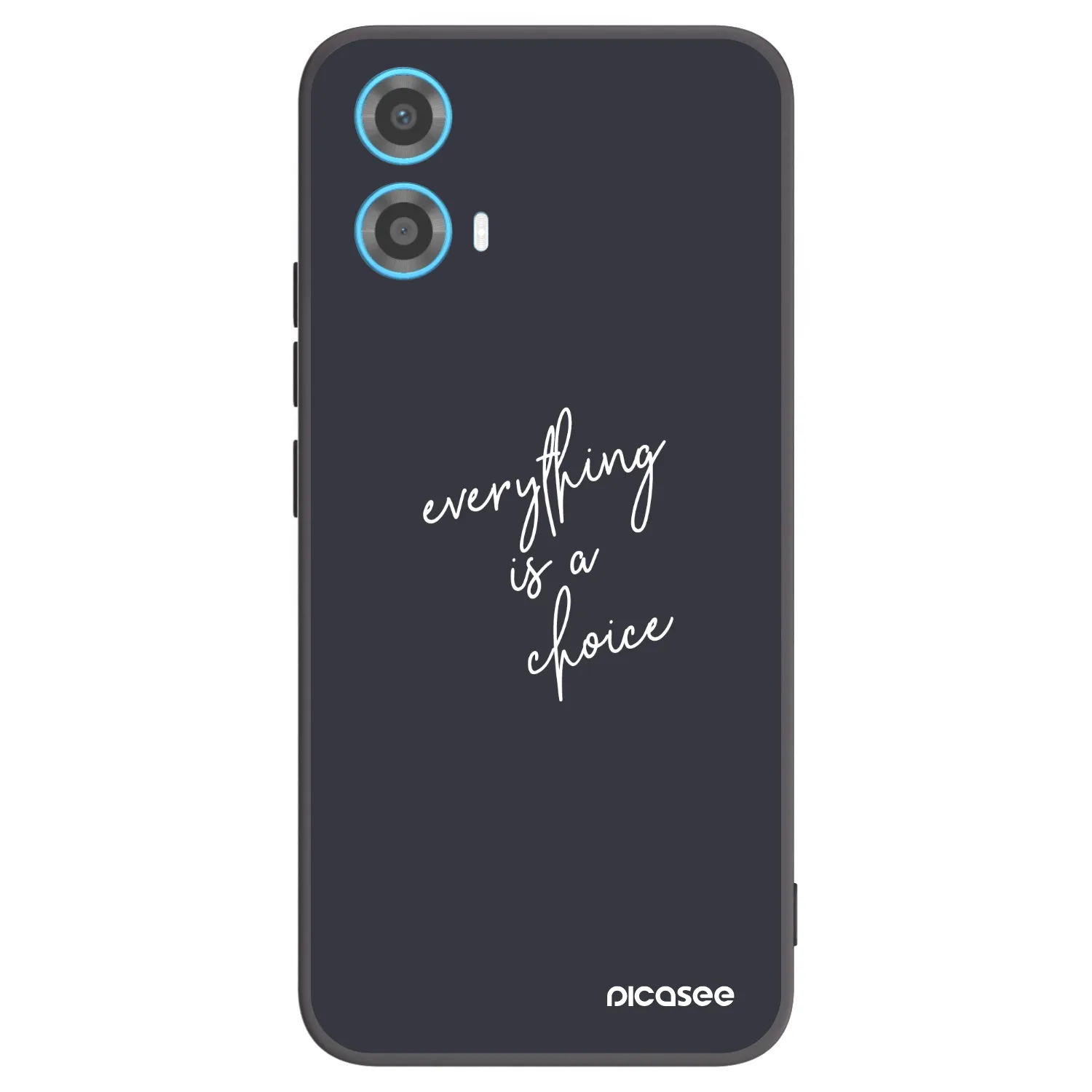 Picasee silikonski črni ovitek za Motorola Moto G34 5G - Everything is a choice