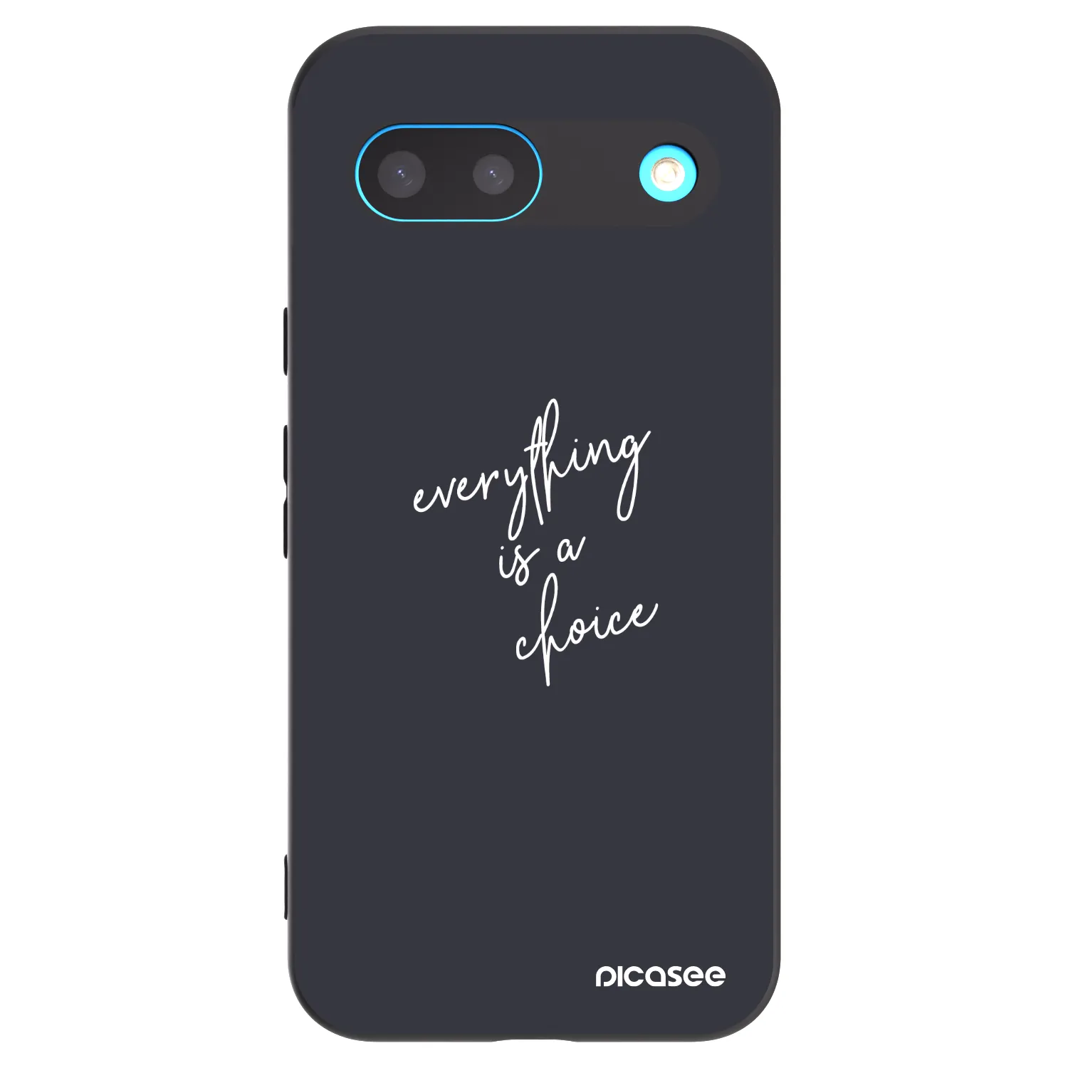 Picasee silikonski črni ovitek za Google Pixel 8 - Everything is a choice