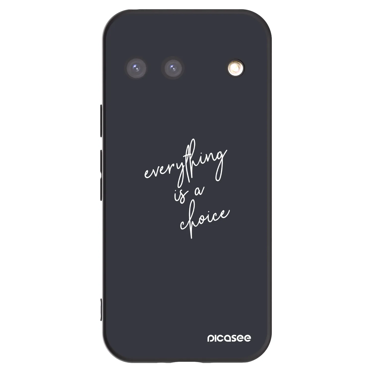 Picasee silikonski črni ovitek za Google Pixel 9 - Everything is a choice