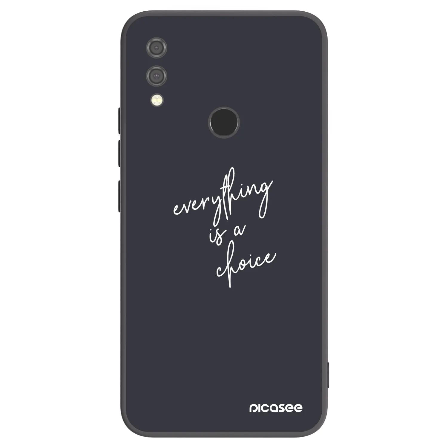 Picasee silikonski črni ovitek za Xiaomi Redmi Note 7 - Everything is a choice