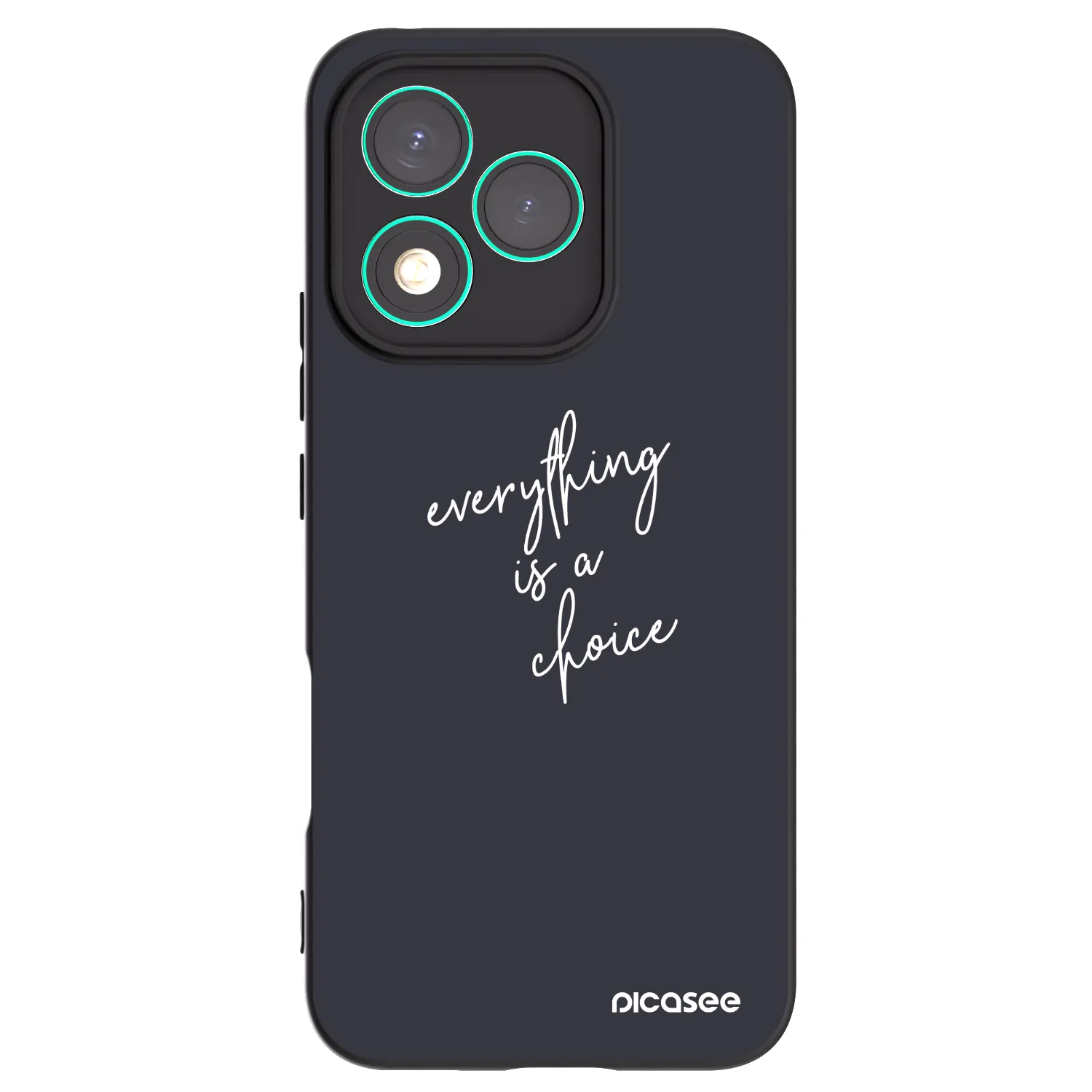 Picasee silikonski črni ovitek za Honor 400 Lite 5G - Everything is a choice