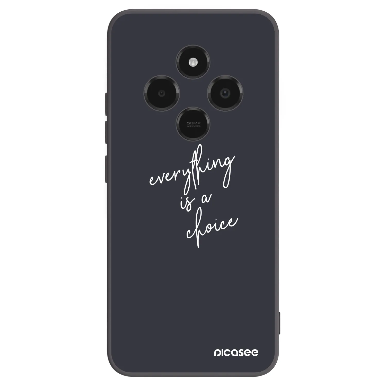 Picasee silikonski črni ovitek za Xiaomi Poco C75 - Everything is a choice