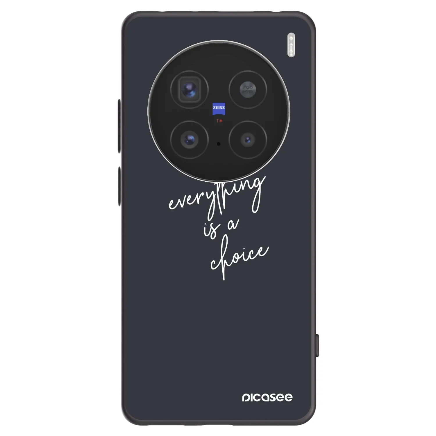 Picasee silikonski črni ovitek za Vivo X200 Pro - Everything is a choice
