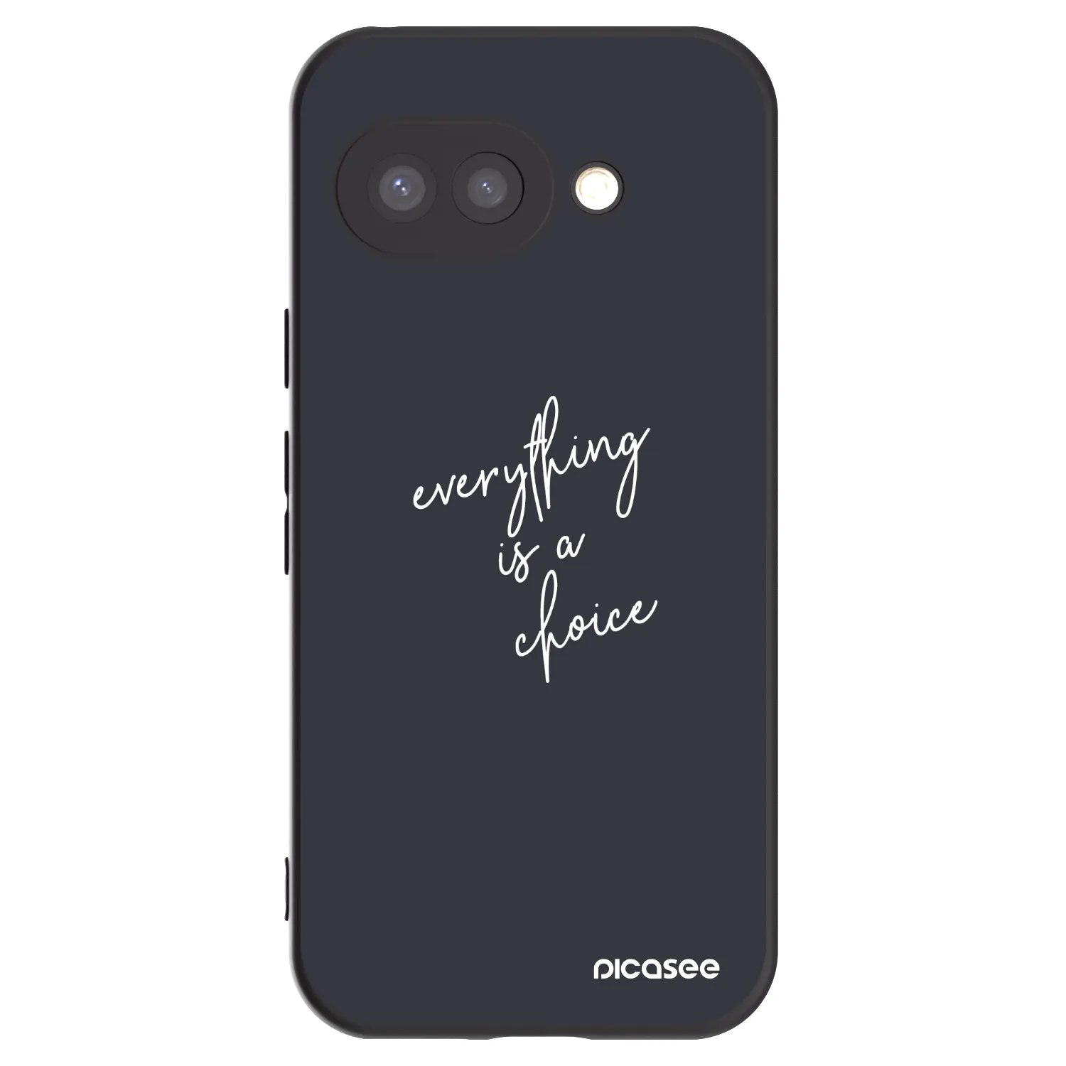 Picasee silikonski črni ovitek za Google Pixel 9a - Everything is a choice