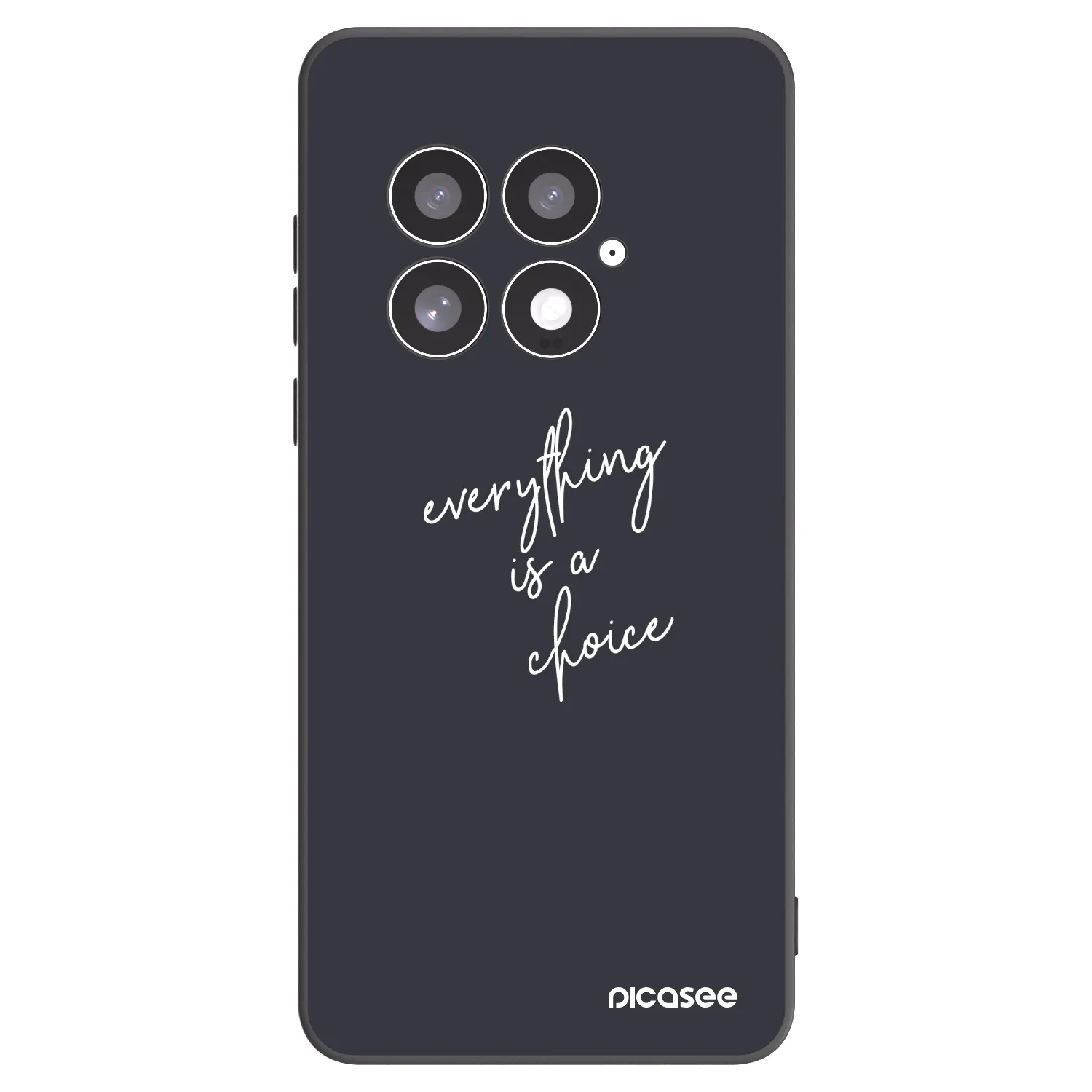 Picasee silikonski črni ovitek za OnePlus 13 5G - Everything is a choice