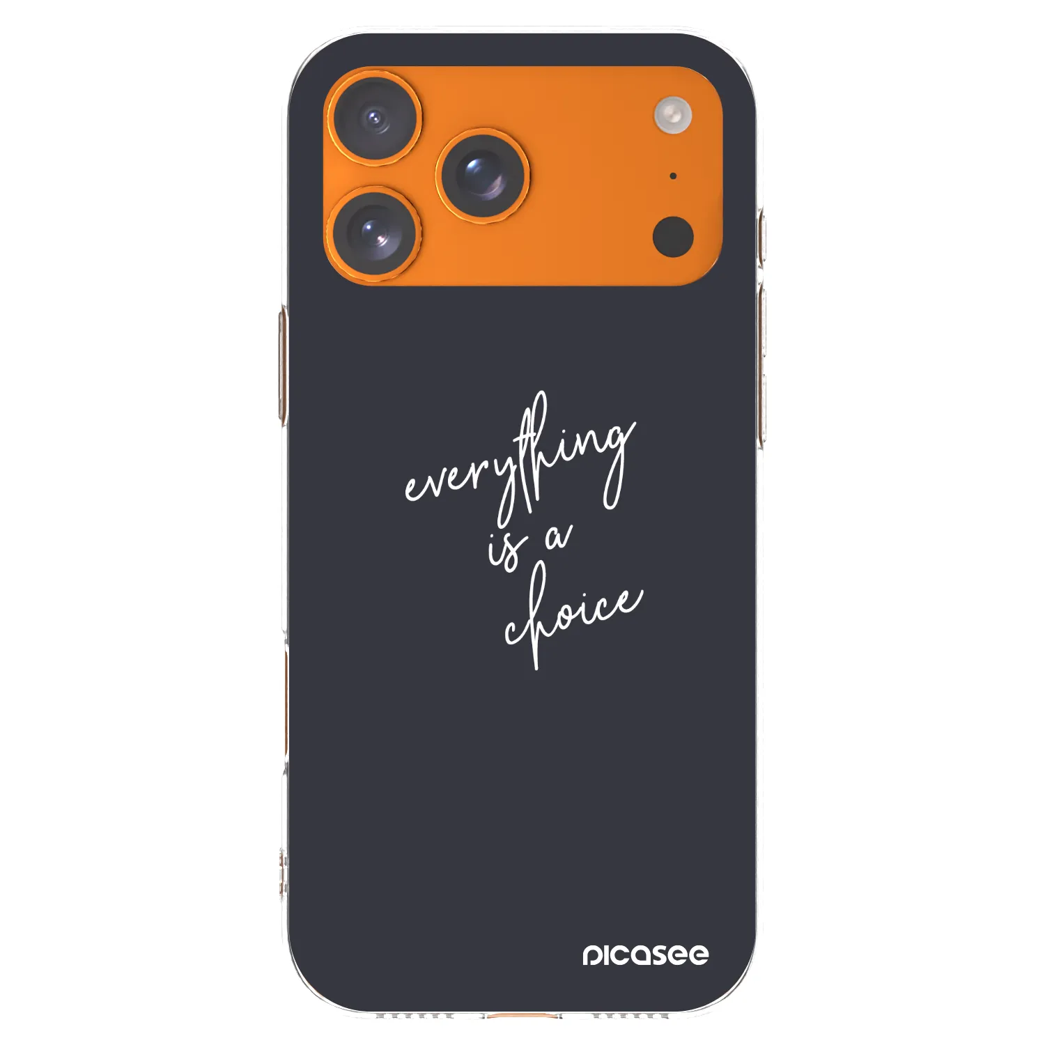 Picasee silikonski prozorni ovitek za Apple iPhone 17 Pro Max - Everything is a choice