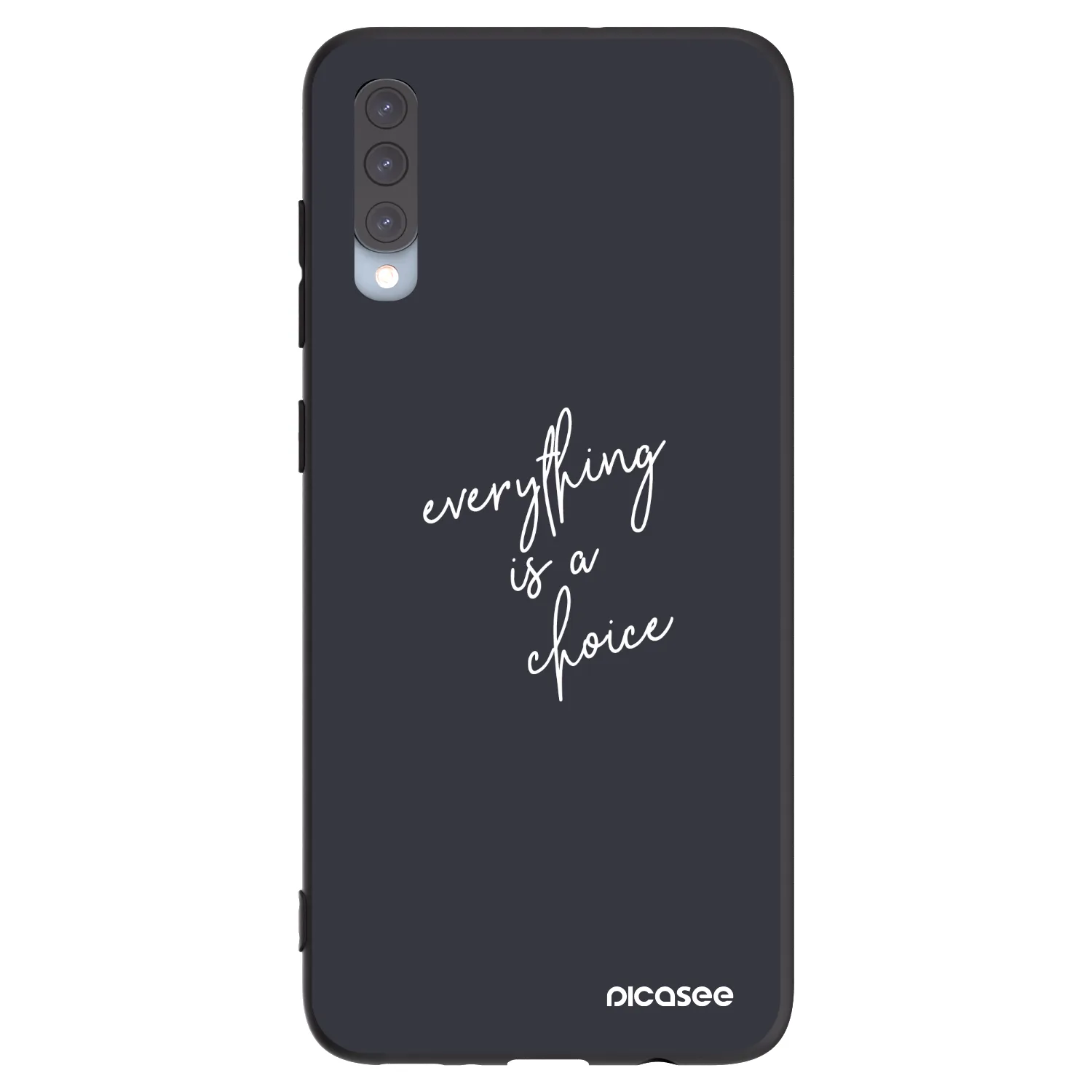 Picasee silikonski črni ovitek za Samsung Galaxy A70 A705F - Everything is a choice