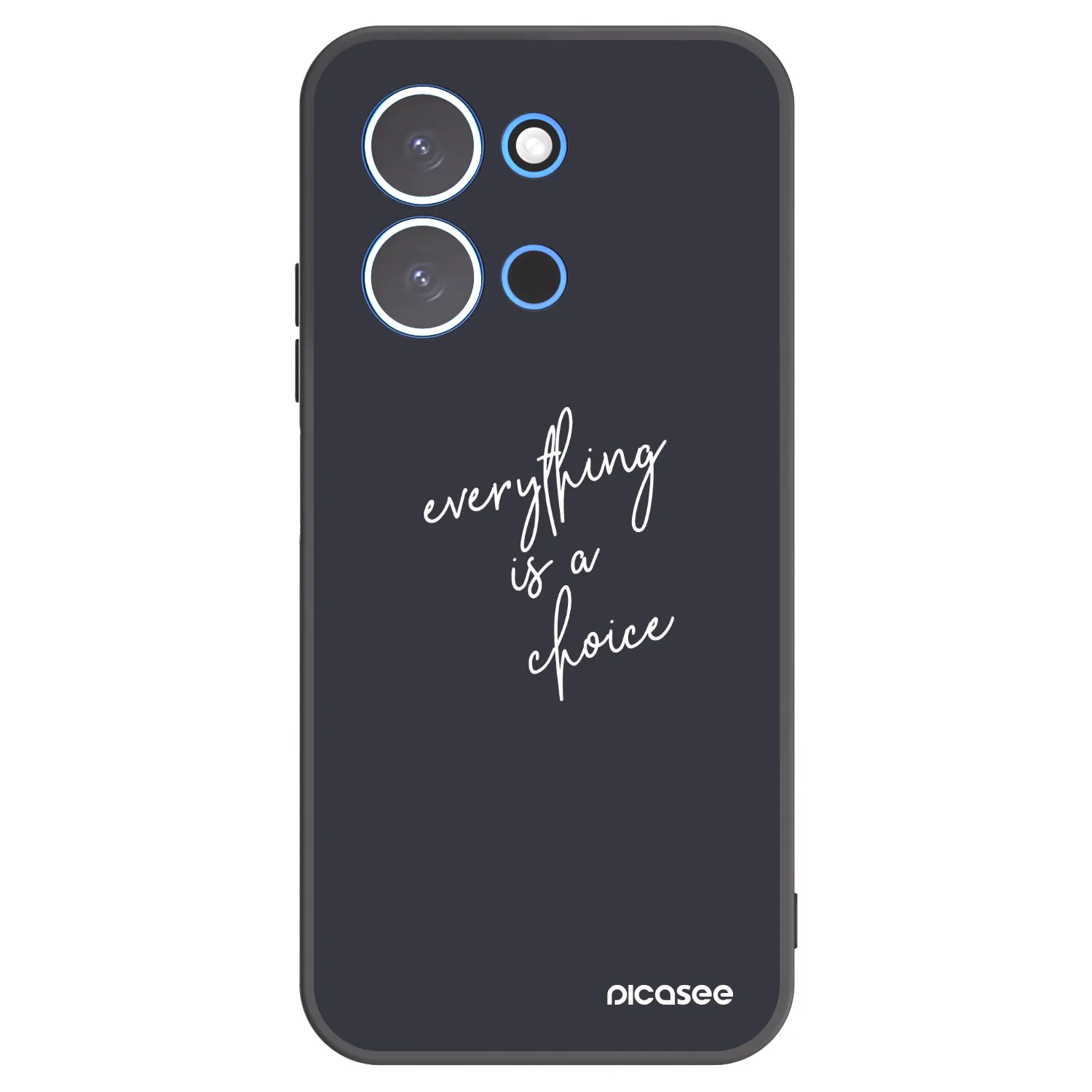 Picasee silikonski črni ovitek za Xiaomi Redmi 15C 4G - Everything is a choice