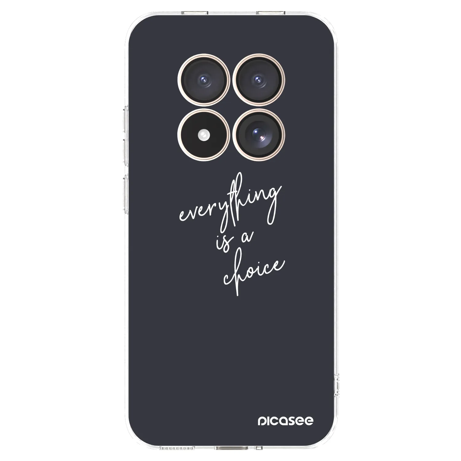 Picasee silikonski prozorni ovitek za Xiaomi Redmi Note 15 Pro 4G - Everything is a choice