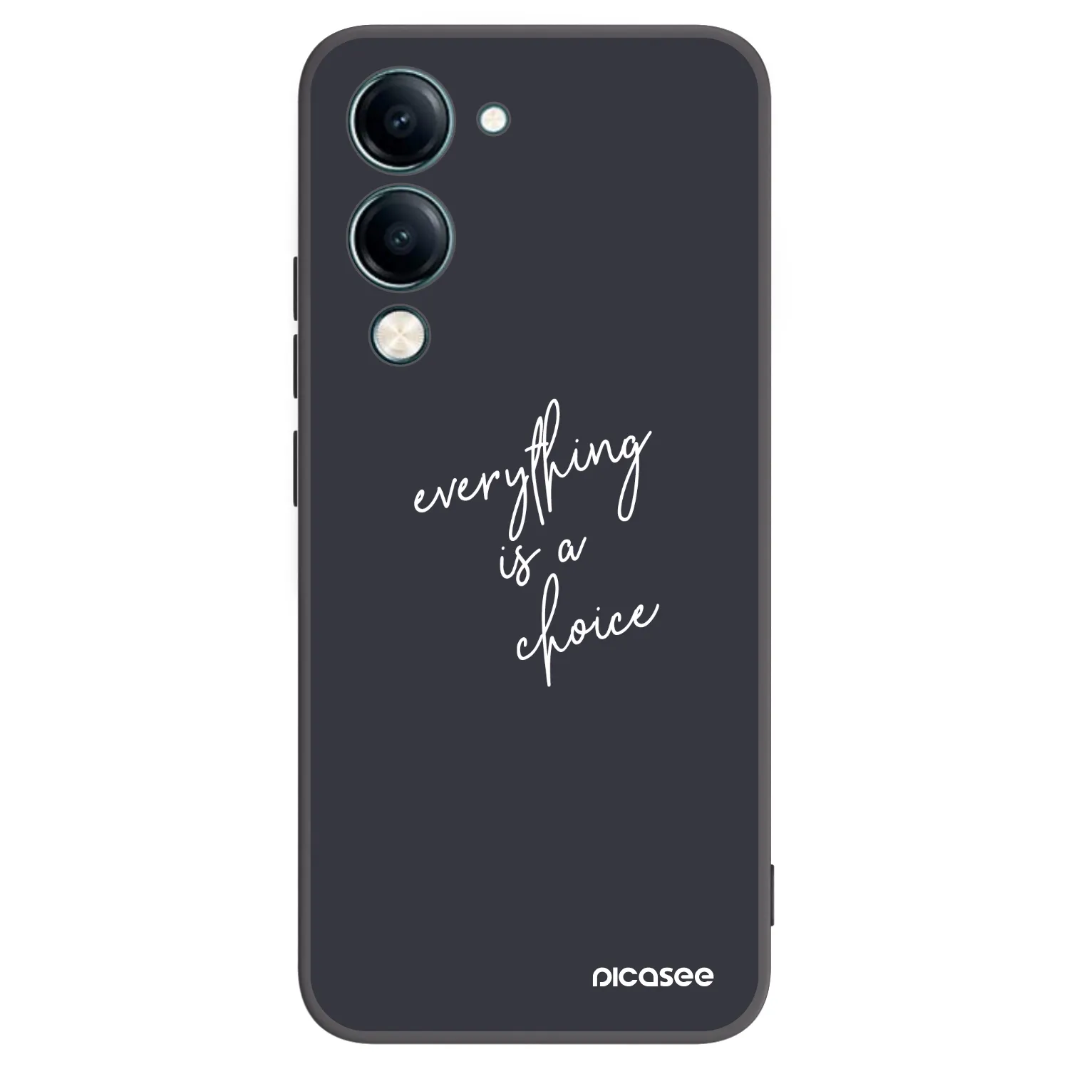 Picasee silikonski črni ovitek za Vivo Y29s 5G - Everything is a choice