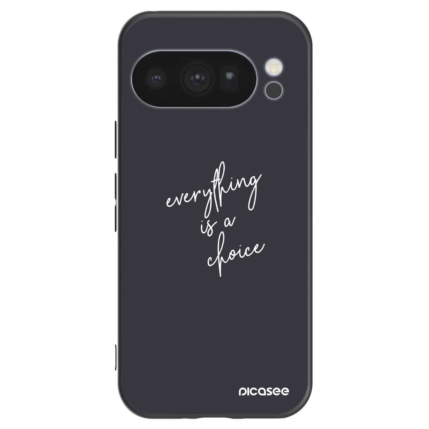 Picasee silikonski črni ovitek za Google Pixel 10 Pro - Everything is a choice