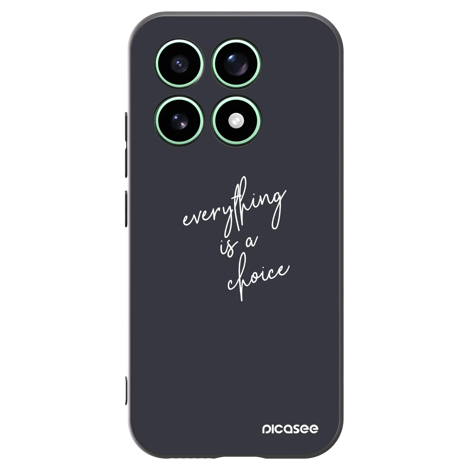 Picasee silikonski črni ovitek za Xiaomi 17 - Everything is a choice