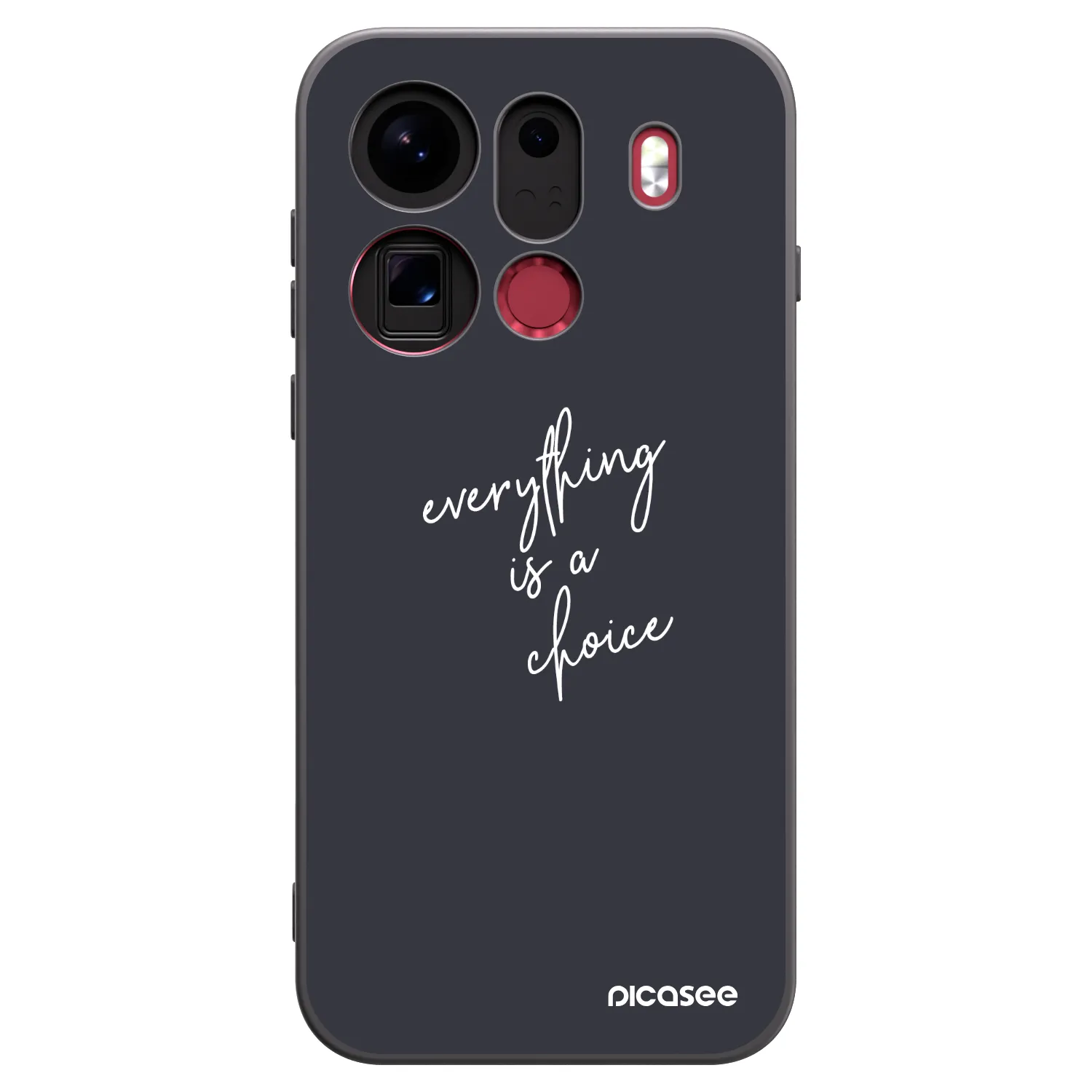 Picasee silikonski črni ovitek za OPPO Find X9 Pro - Everything is a choice