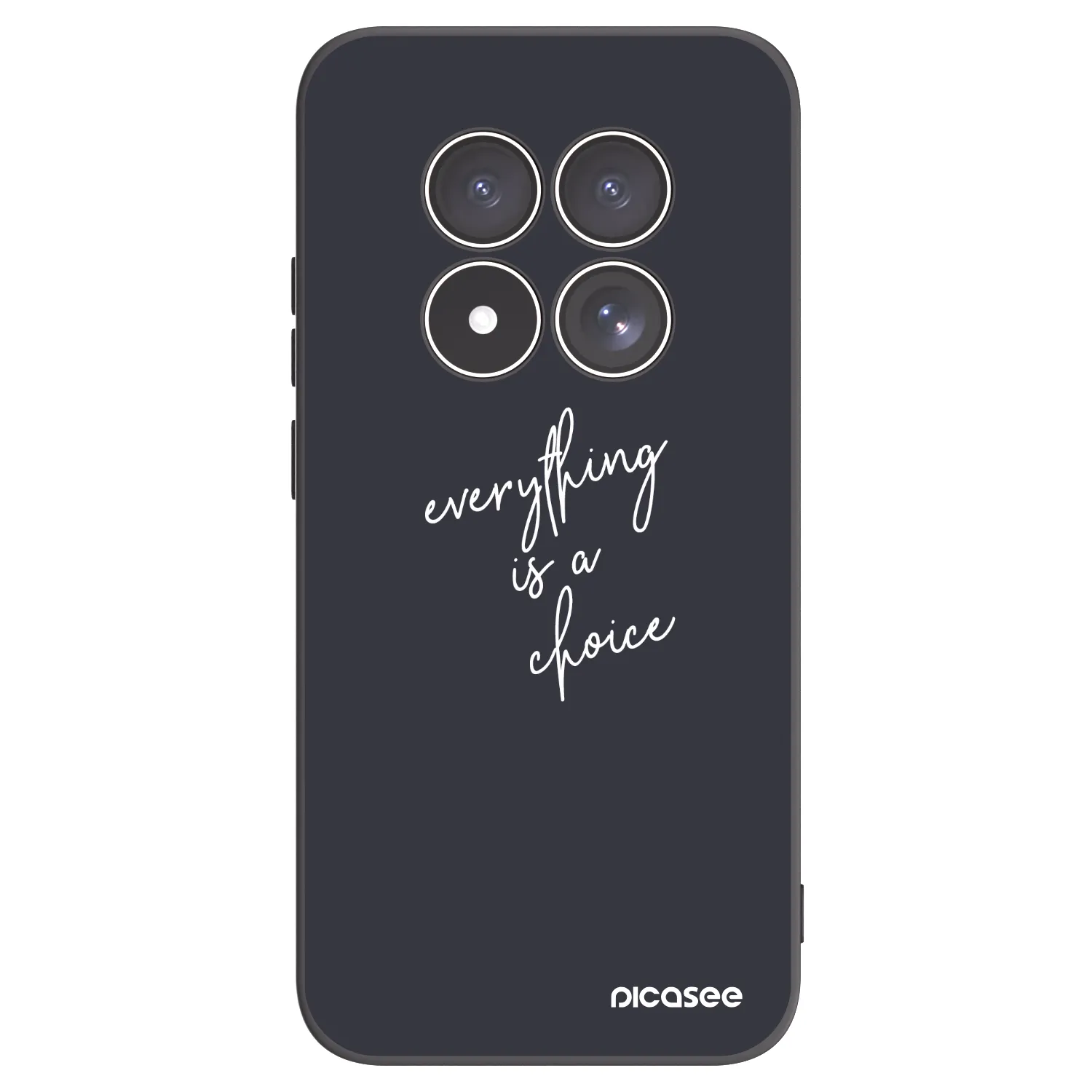 Picasee silikonski črni ovitek za Xiaomi Redmi Note 15 Pro 5G - Everything is a choice