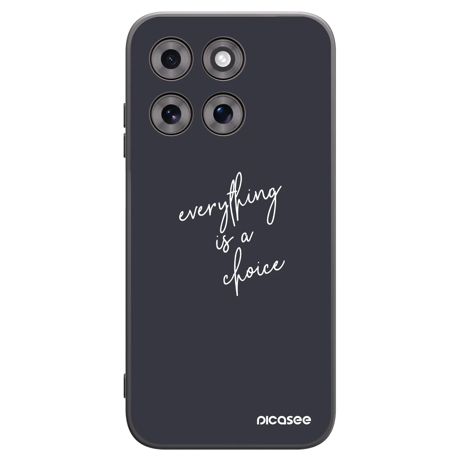 Picasee silikonski črni ovitek za Motorola Moto G77 - Everything is a choice