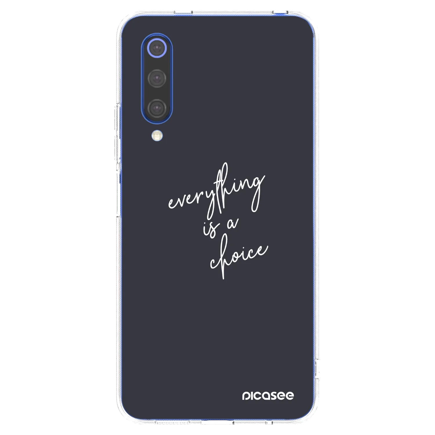 Picasee silikonski prozorni ovitek za Xiaomi Mi 9 SE - Everything is a choice