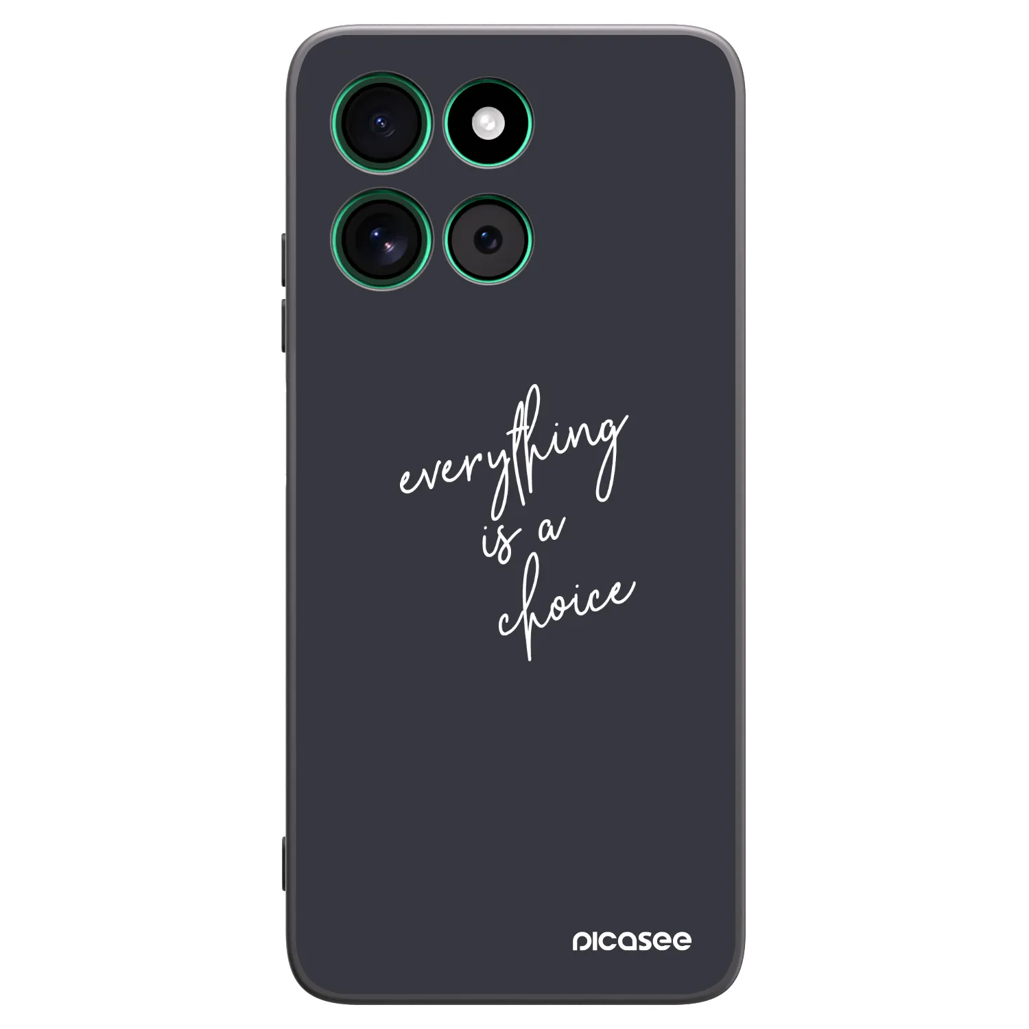 Picasee silikonski črni ovitek za Motorola Moto G57 Power - Everything is a choice