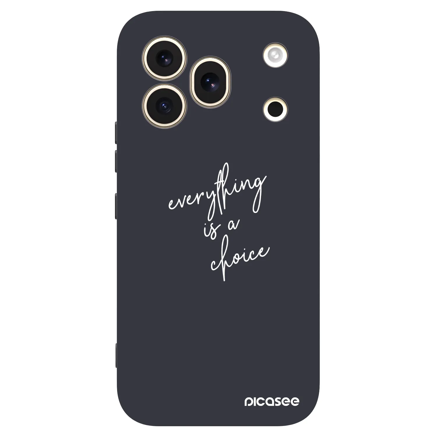 Picasee silikonski črni ovitek za Honor 600 Pro - Everything is a choice