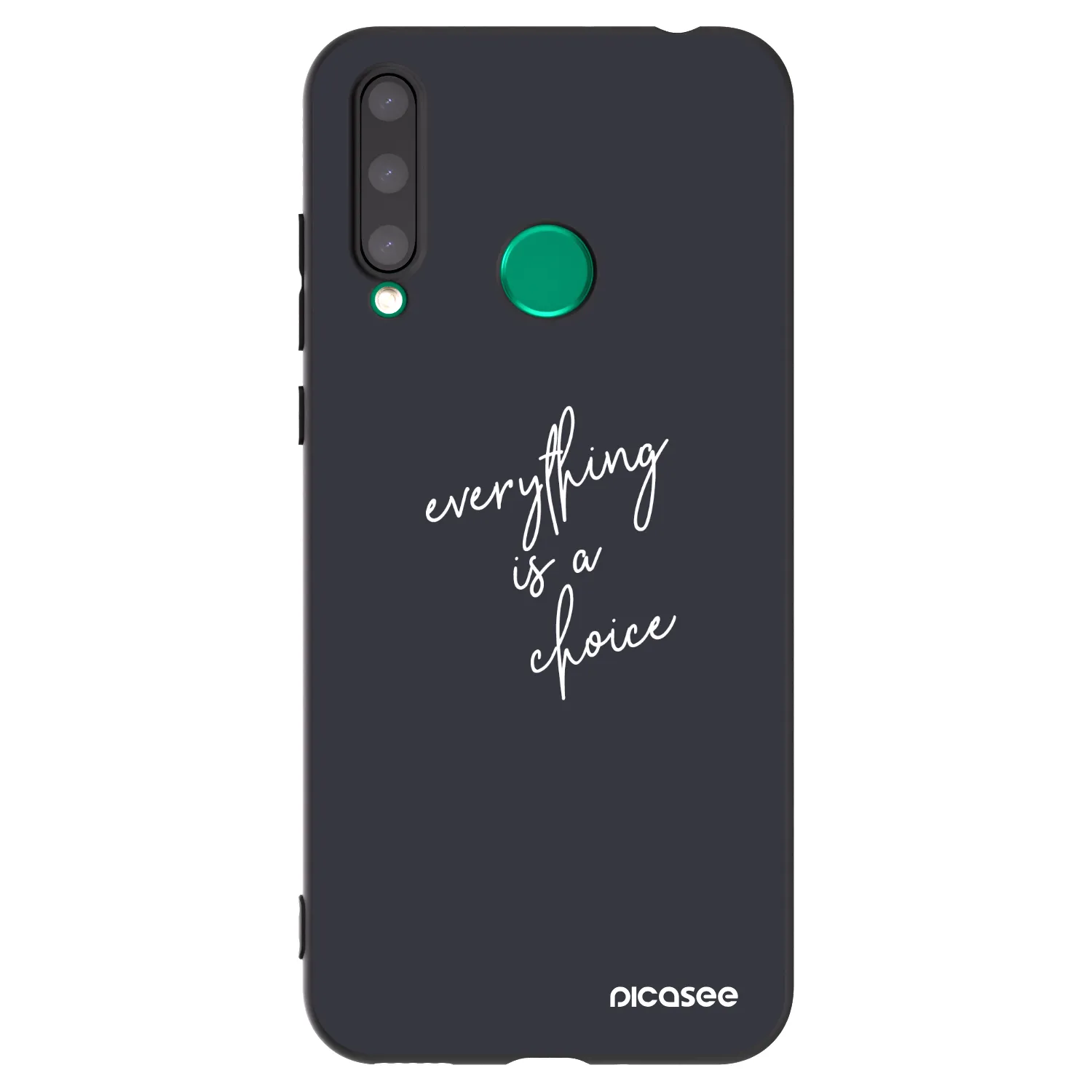 Picasee silikonski črni ovitek za Honor 20 Lite - Everything is a choice