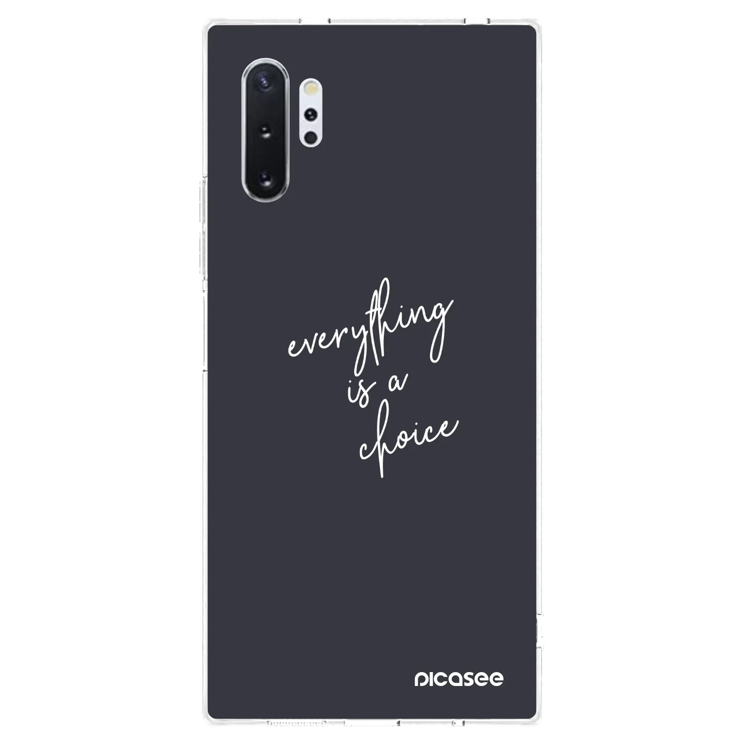Picasee silikonski prozorni ovitek za Samsung Galaxy Note 10+ N975F - Everything is a choice