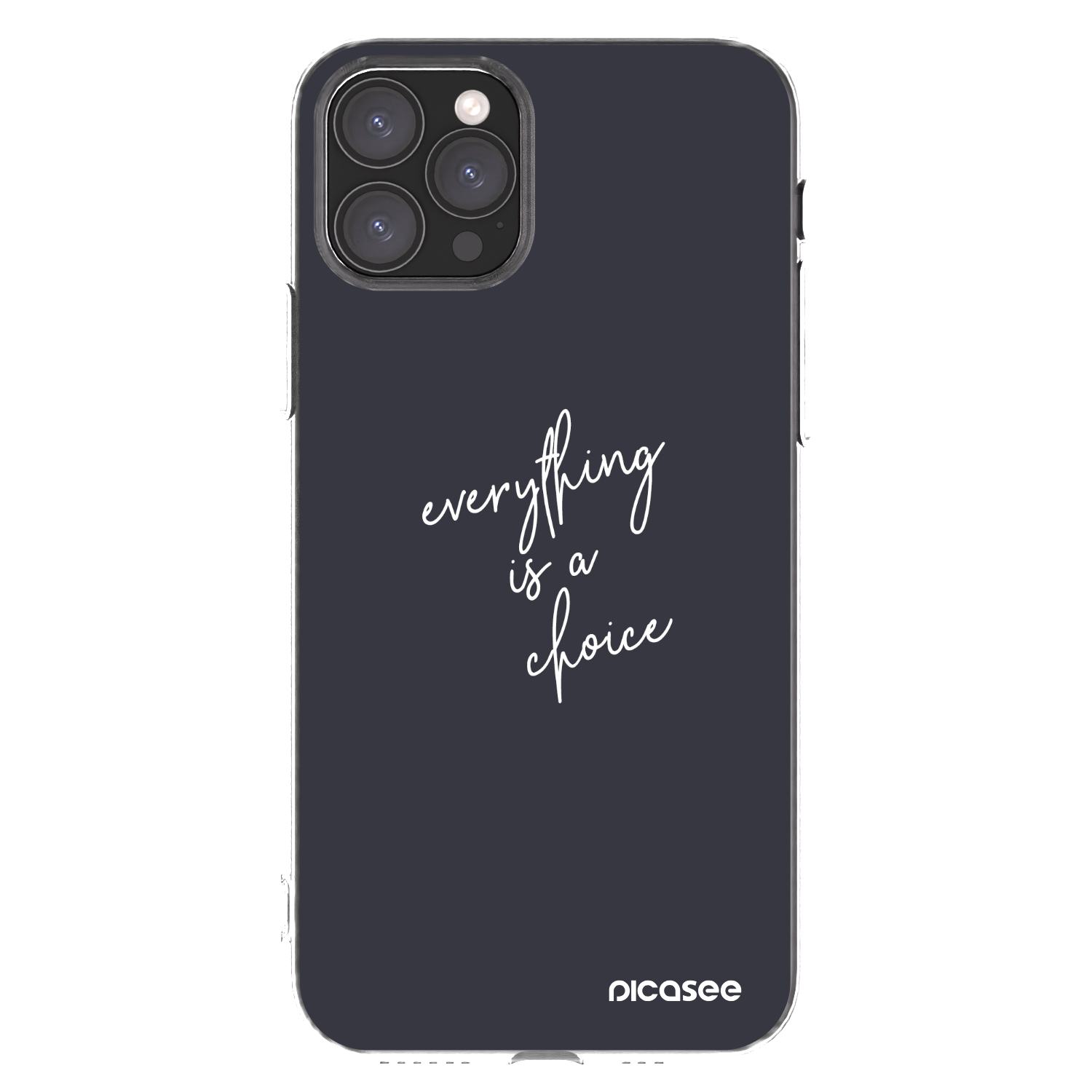 Picasee silikonski prozorni ovitek za Apple iPhone 11 Pro - Everything is a choice