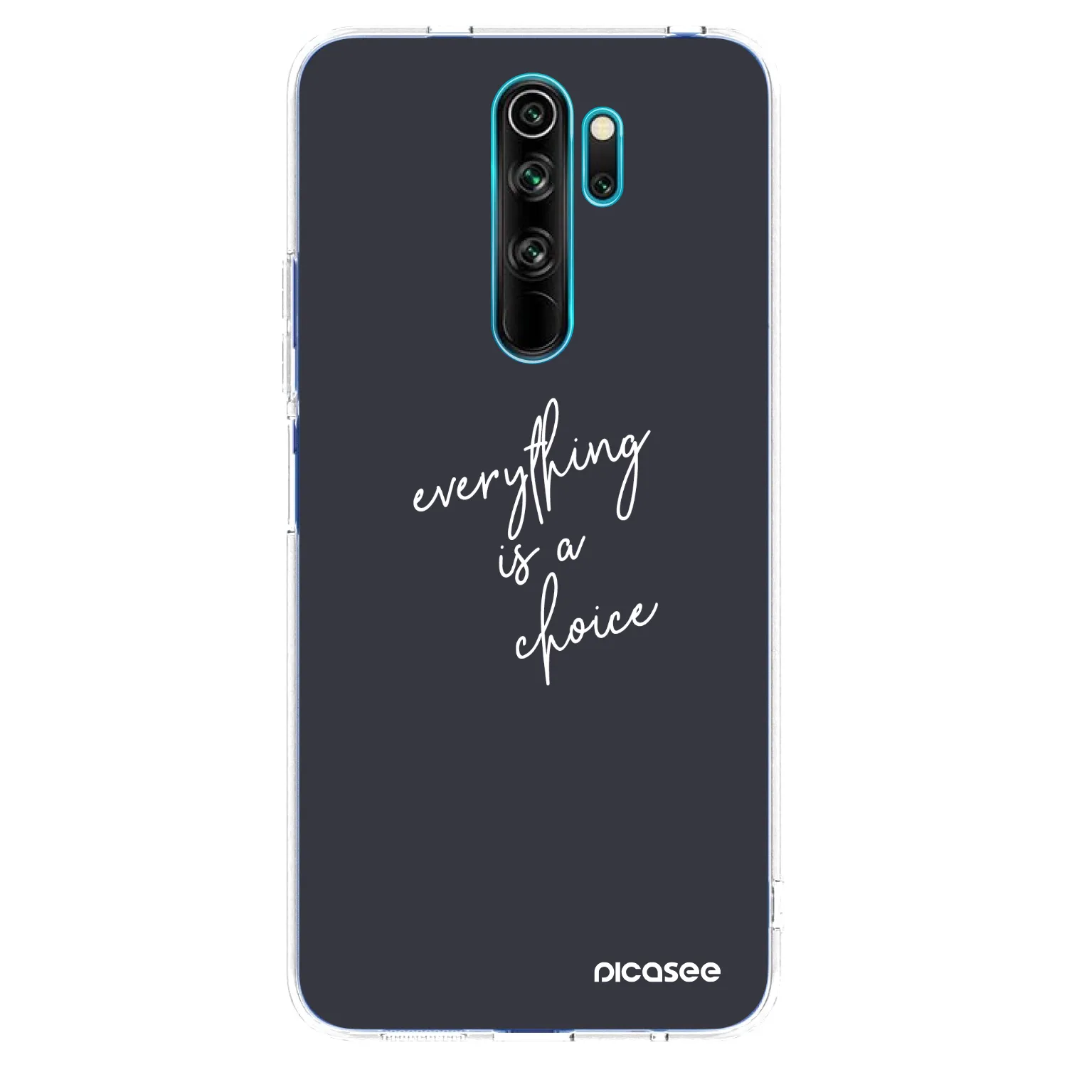 Picasee silikonski prozorni ovitek za Xiaomi Redmi Note 8 Pro - Everything is a choice